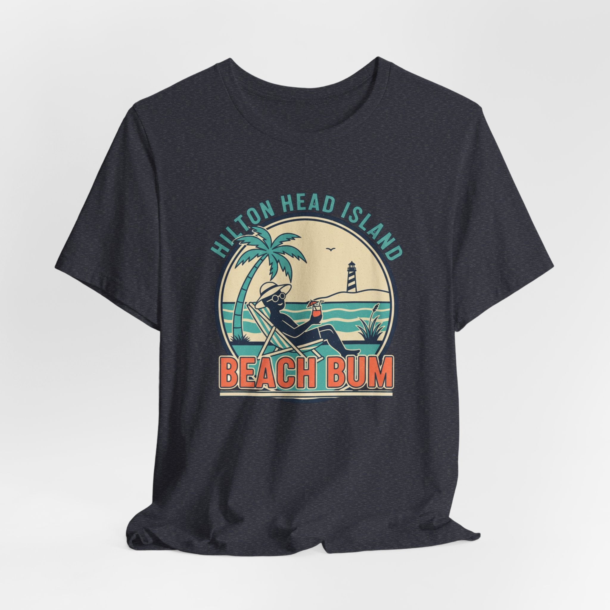 Beach Bum T‑Shirt — Hilton Head Island Vintage Surf Tee