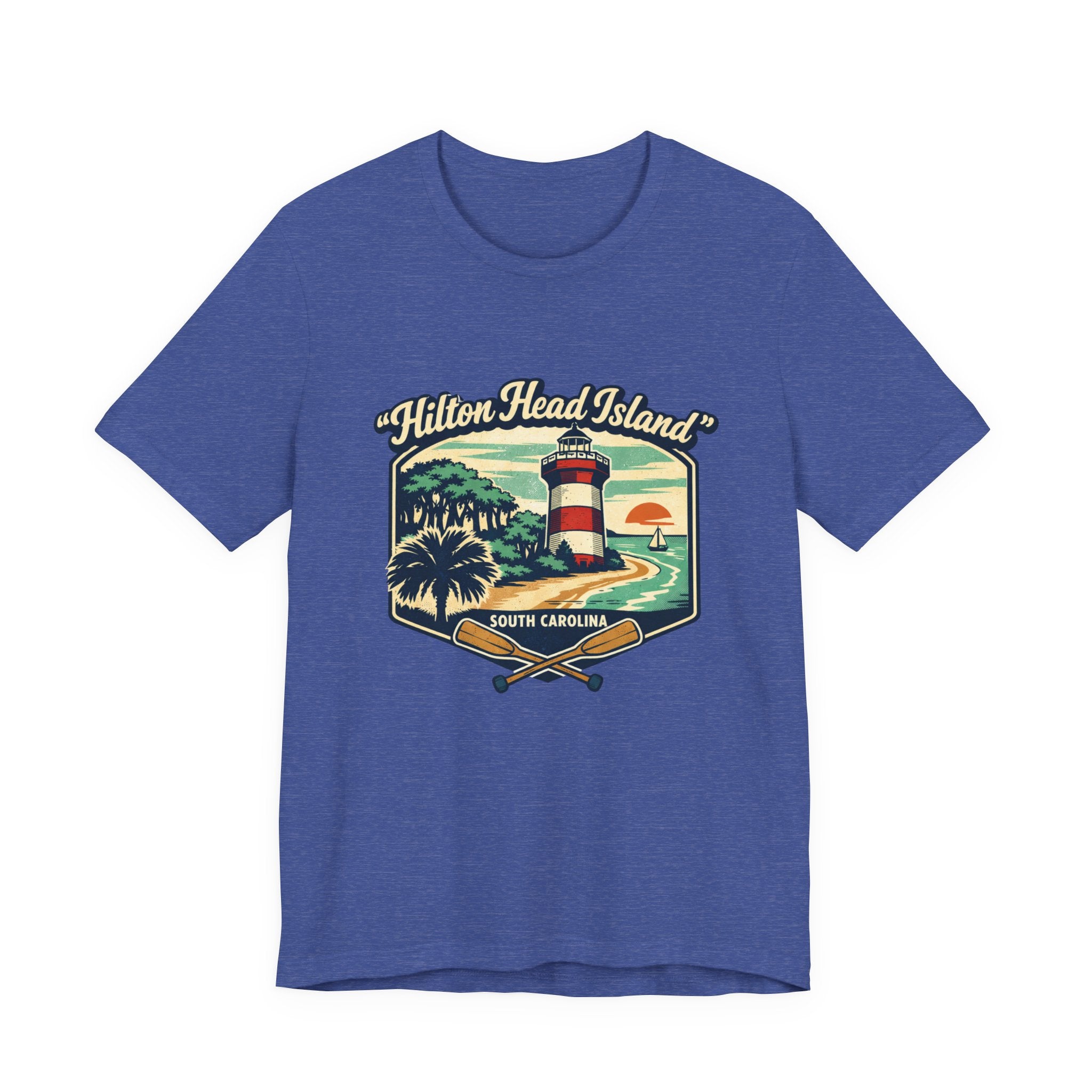 Hilton Head Island Lighthouse Tee — South Carolina Beach Vintage Graphic T-Shirt