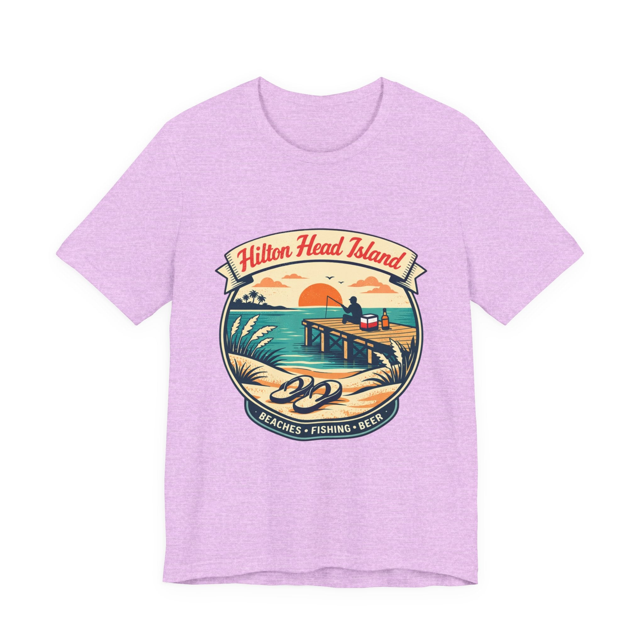 Hilton Head Island Vintage Beach Tee — Beaches • Fishing • Beer