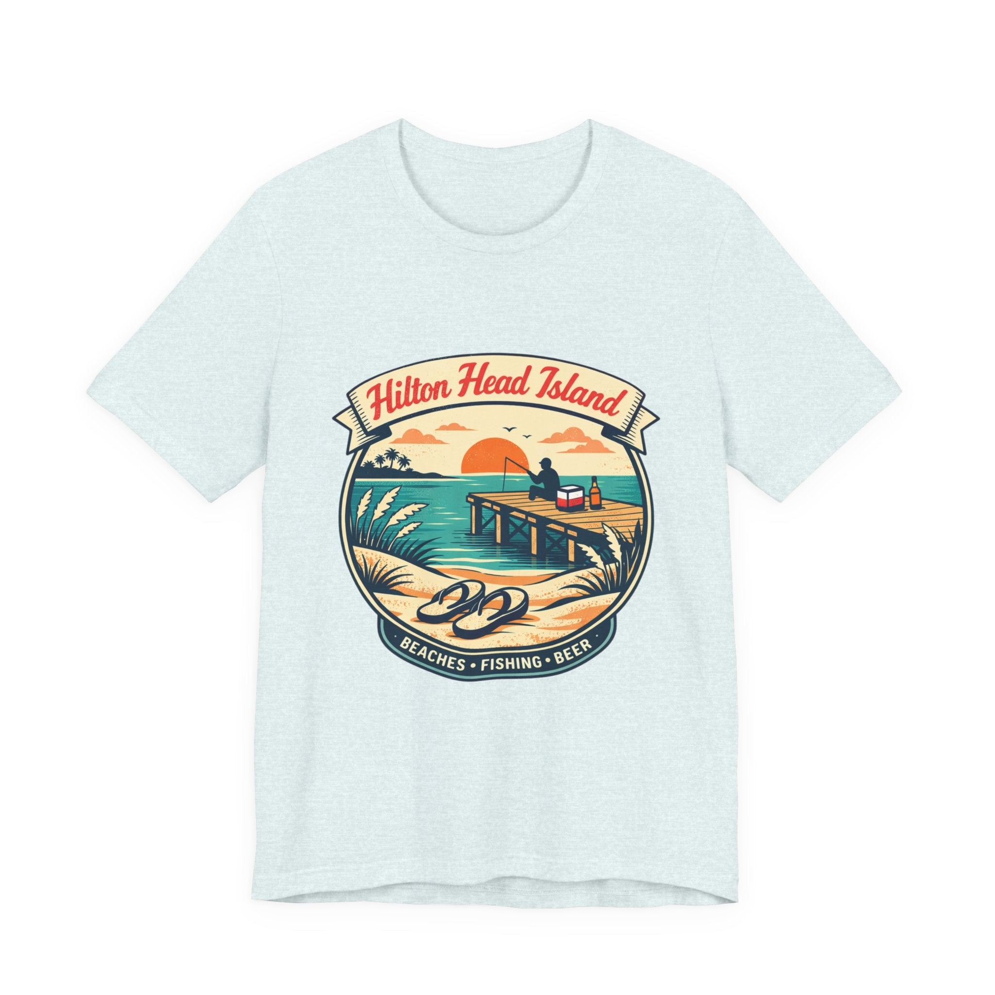 Hilton Head Island Vintage Beach Tee — Beaches • Fishing • Beer