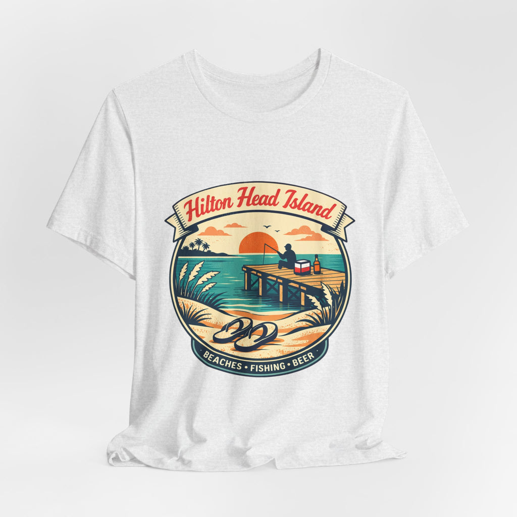 Hilton Head Island Vintage Beach Tee — Beaches • Fishing • Beer