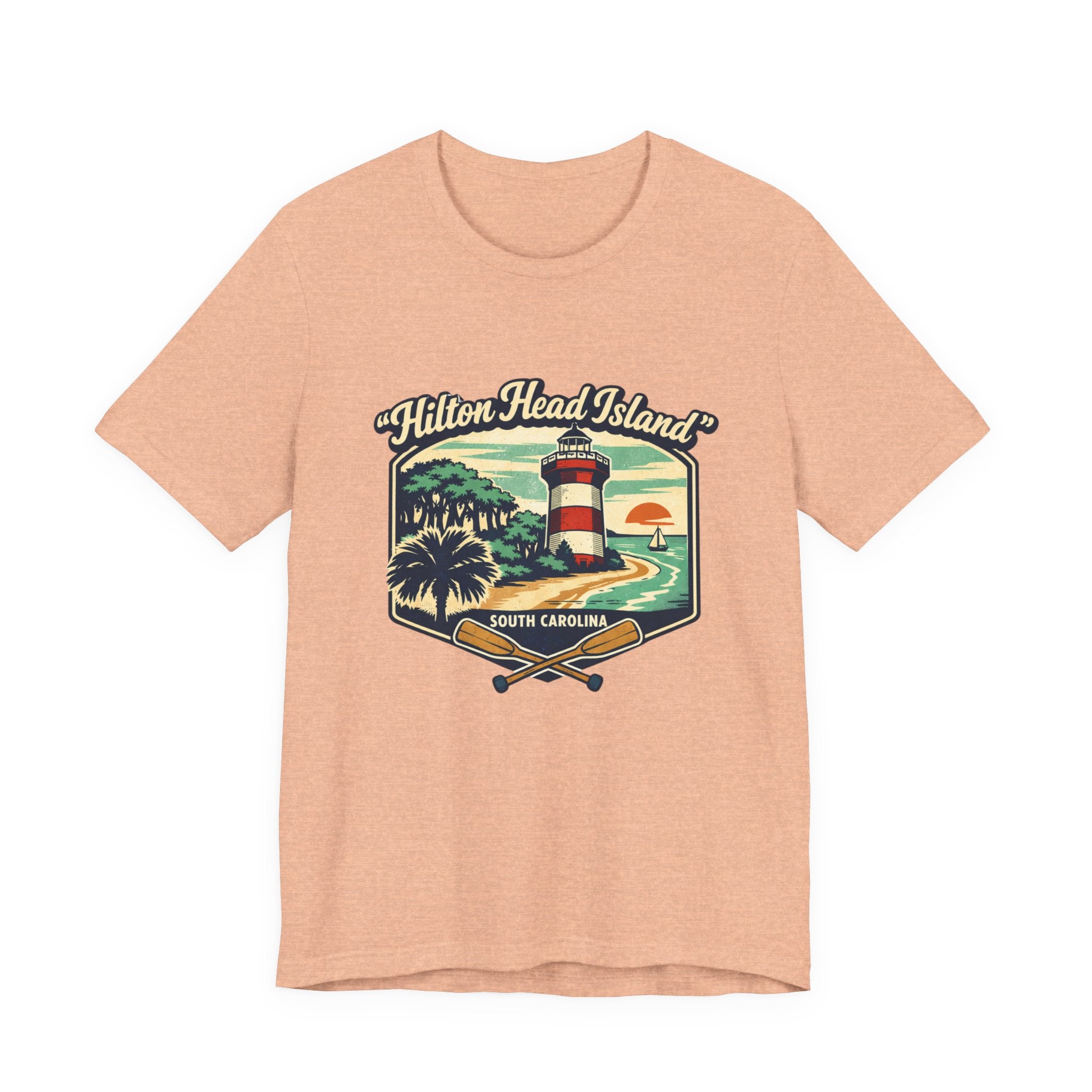 Hilton Head Island Lighthouse Tee — South Carolina Beach Vintage Graphic T-Shirt