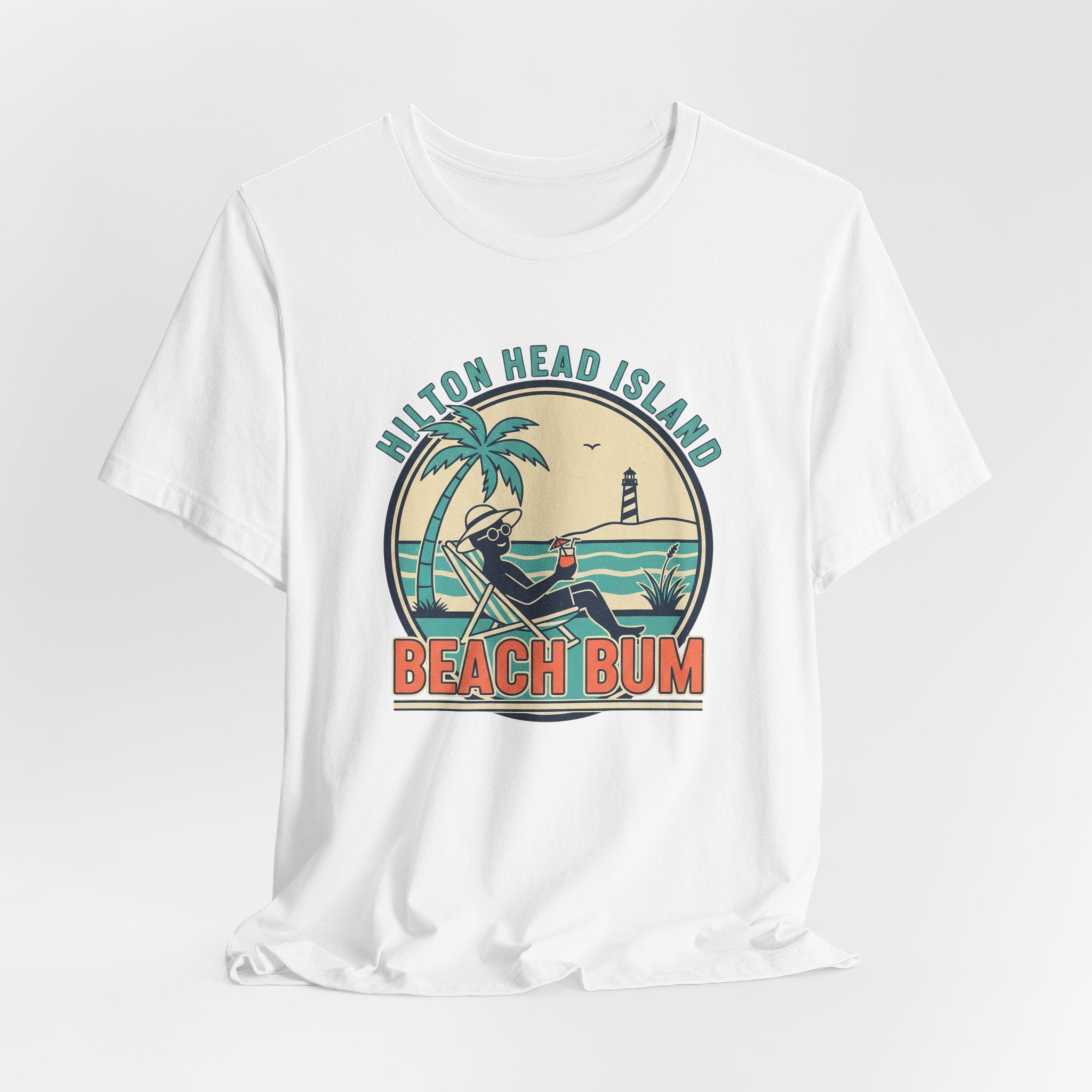 Beach Bum T‑Shirt — Hilton Head Island Vintage Surf Tee