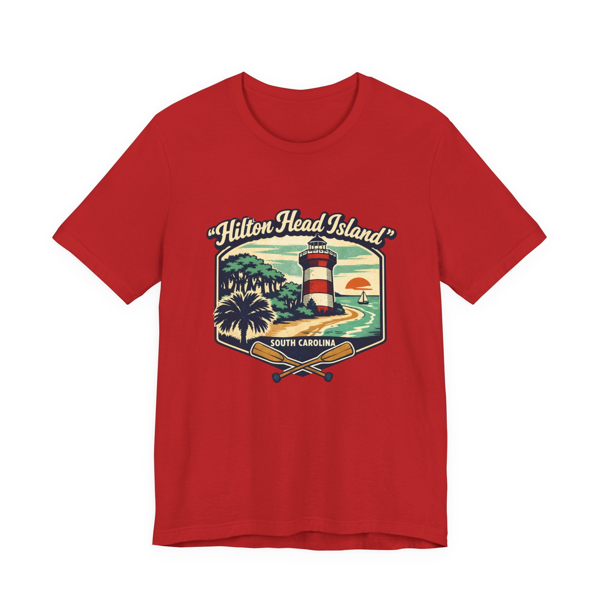 Hilton Head Island Lighthouse Tee — South Carolina Beach Vintage Graphic T-Shirt