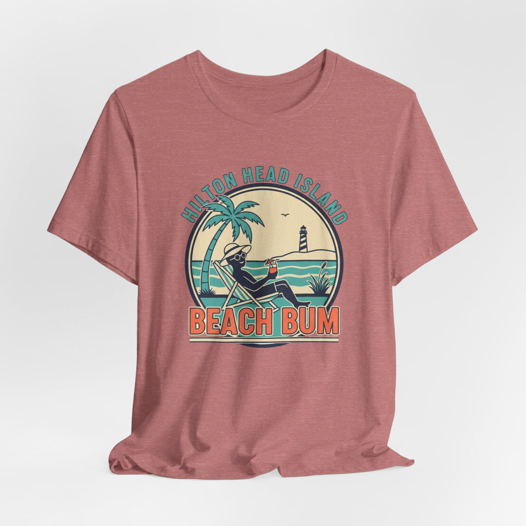 Beach Bum T‑Shirt — Hilton Head Island Vintage Surf Tee