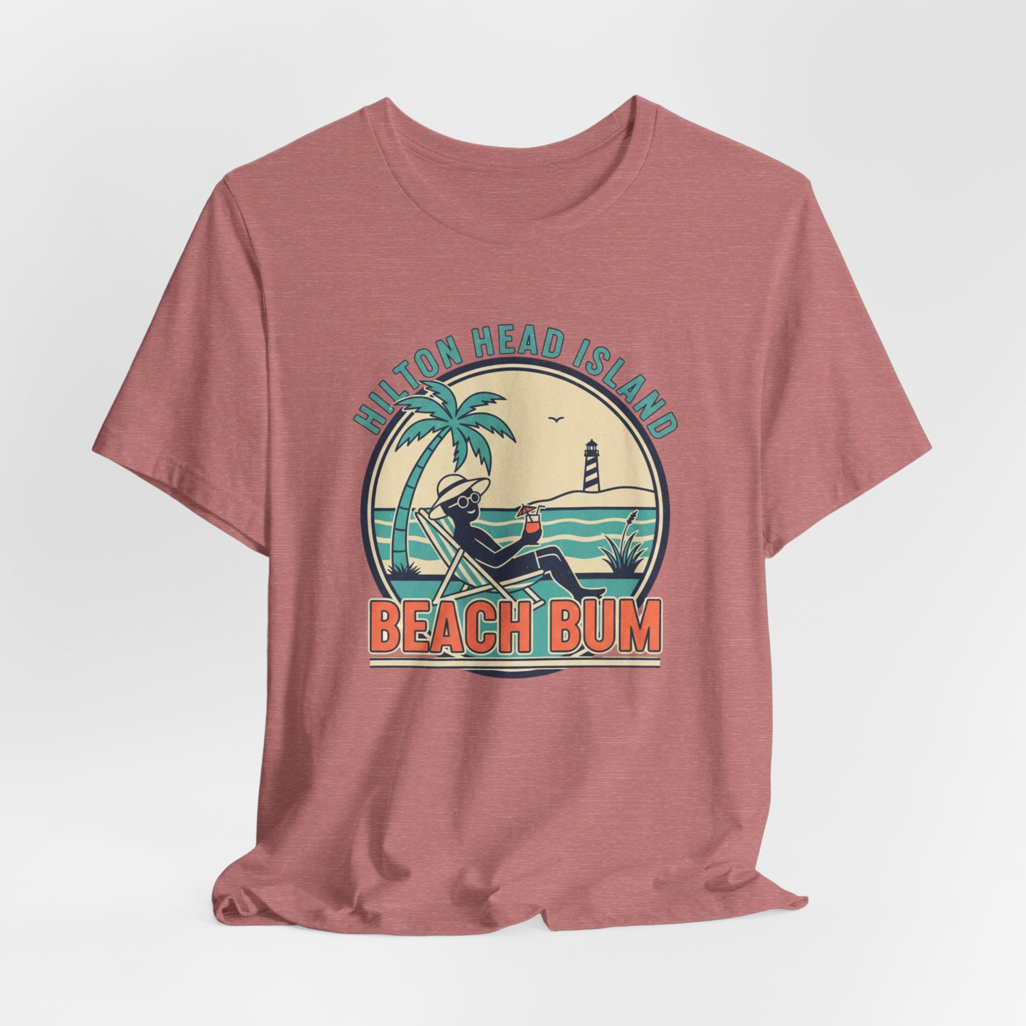 Beach Bum T‑Shirt — Hilton Head Island Vintage Surf Tee