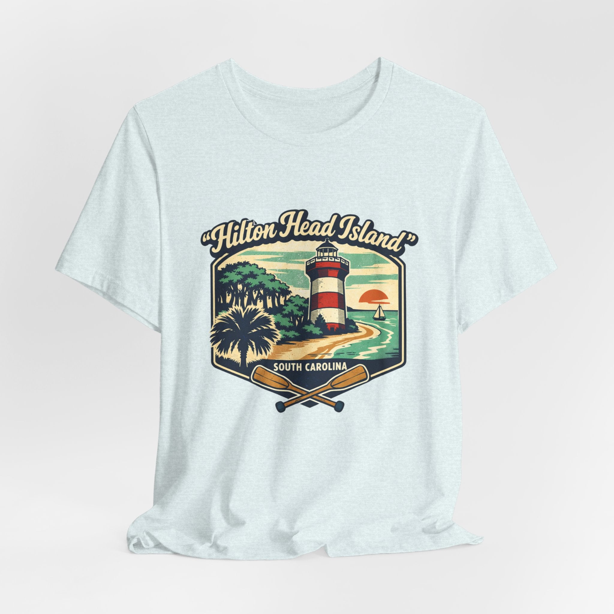 Hilton Head Island Lighthouse Tee — South Carolina Beach Vintage Graphic T-Shirt
