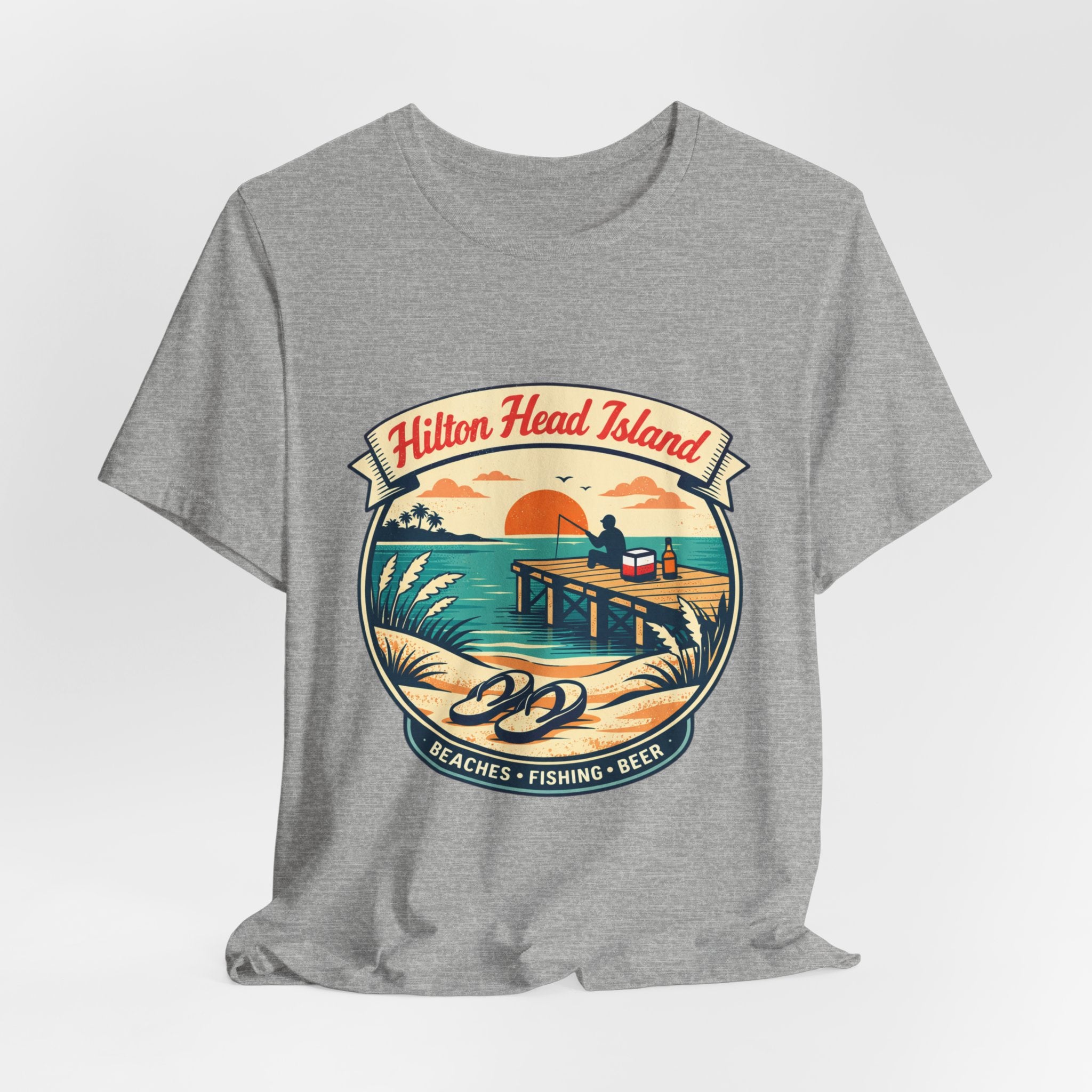 Hilton Head Island Vintage Beach Tee — Beaches • Fishing • Beer