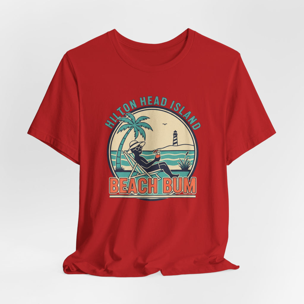 Beach Bum T‑Shirt — Hilton Head Island Vintage Surf Tee