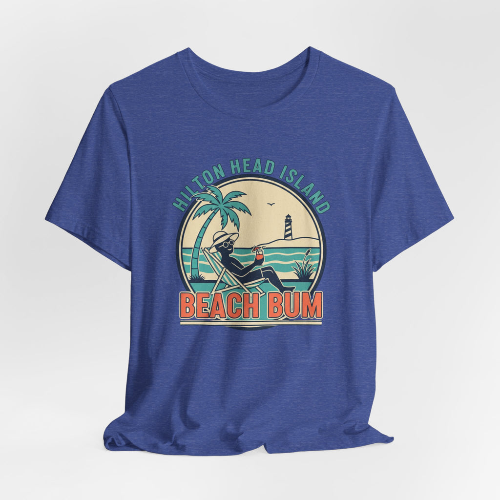 Beach Bum T‑Shirt — Hilton Head Island Vintage Surf Tee