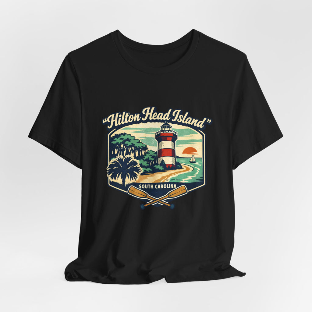 Hilton Head Island Lighthouse Tee — South Carolina Beach Vintage Graphic T-Shirt