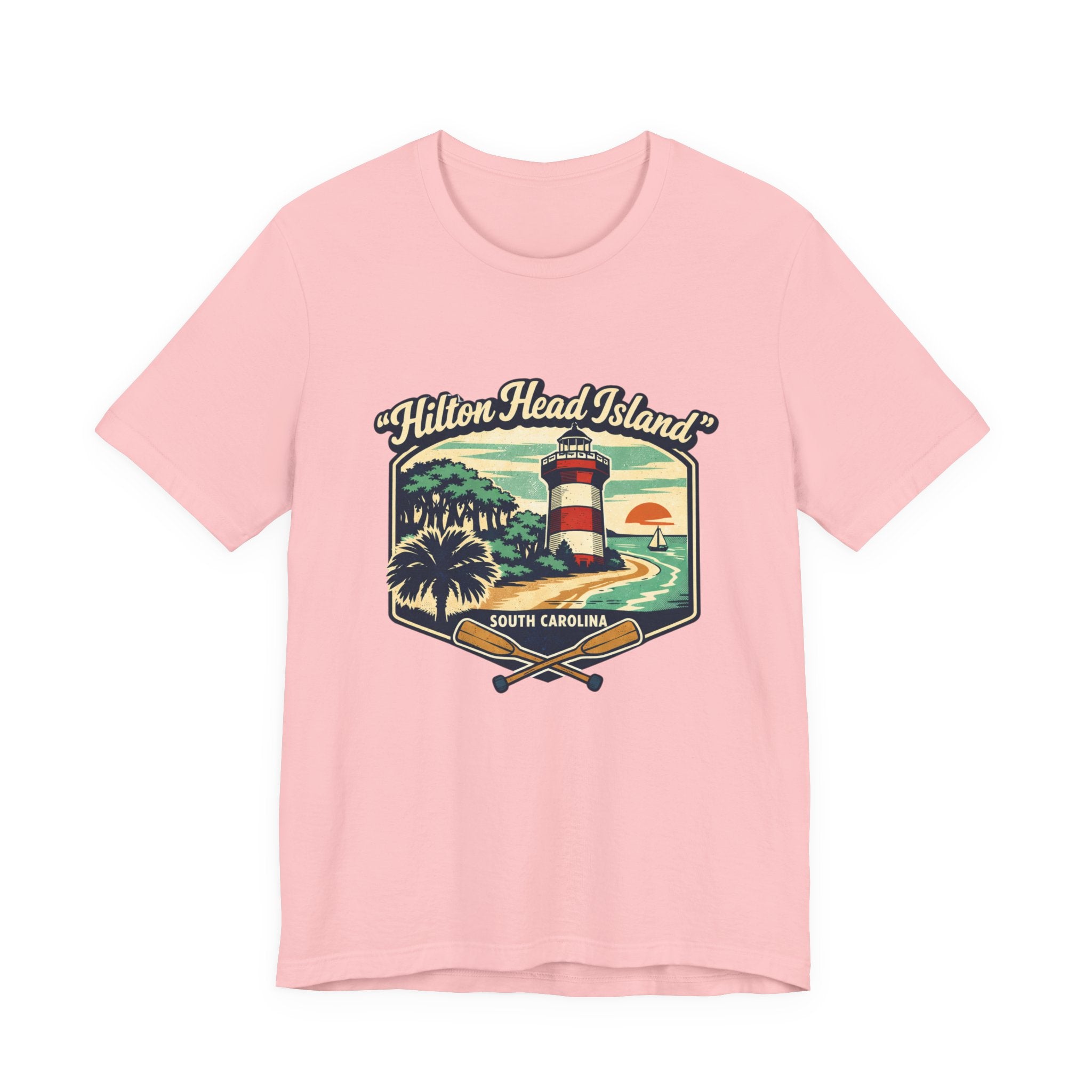 Hilton Head Island Lighthouse Tee — South Carolina Beach Vintage Graphic T-Shirt