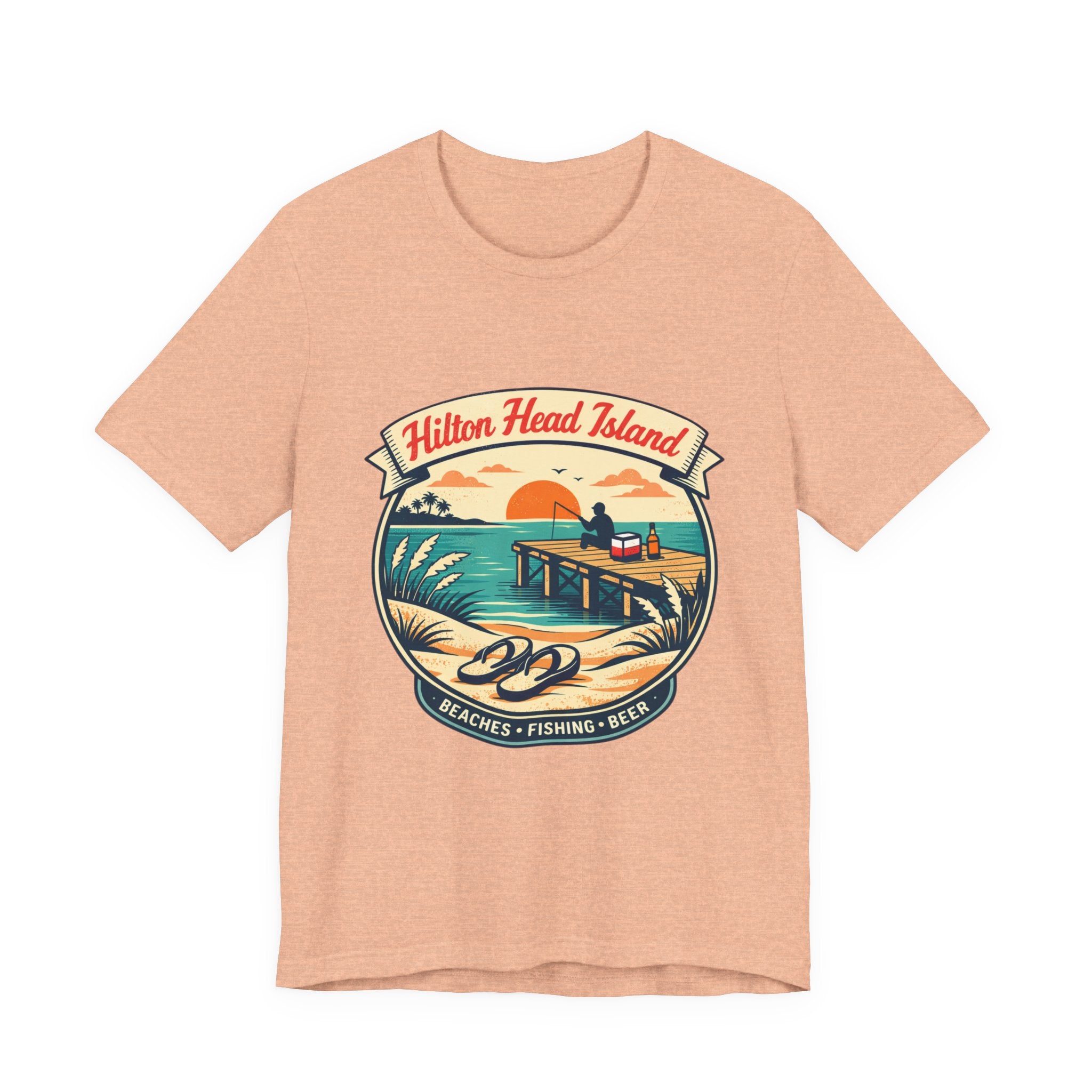 Hilton Head Island Vintage Beach Tee — Beaches • Fishing • Beer