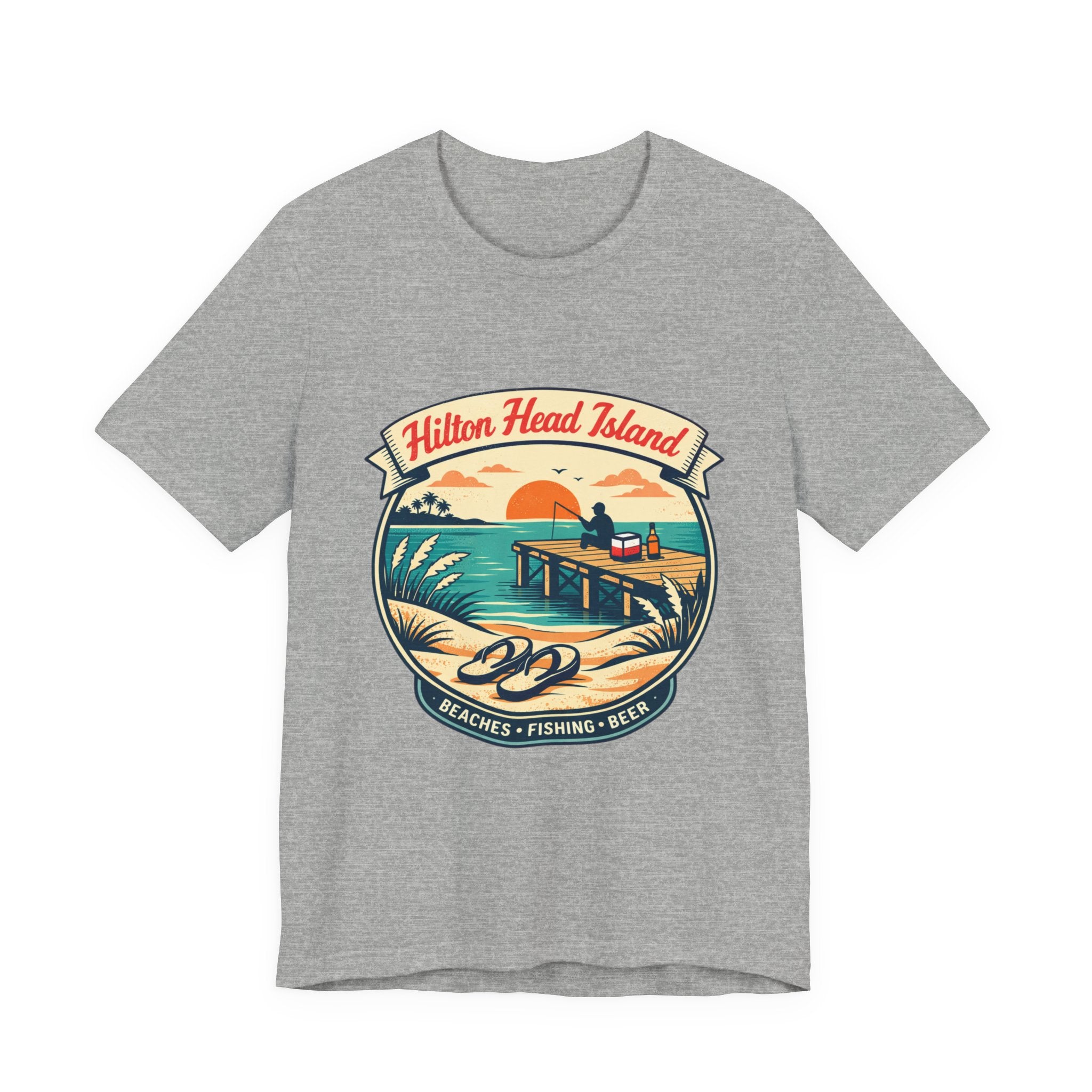 Hilton Head Island Vintage Beach Tee — Beaches • Fishing • Beer