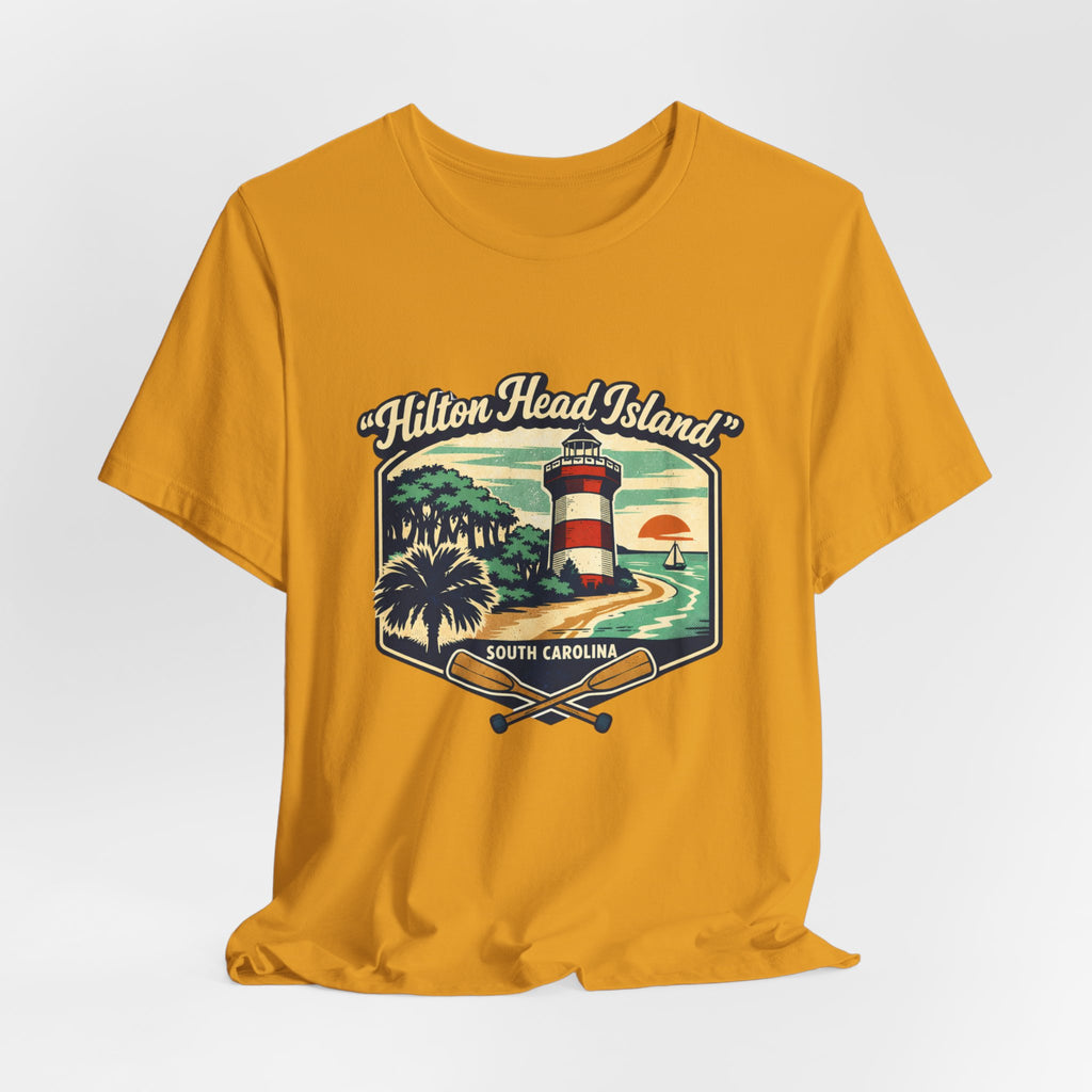 Hilton Head Island Lighthouse Tee — South Carolina Beach Vintage Graphic T-Shirt