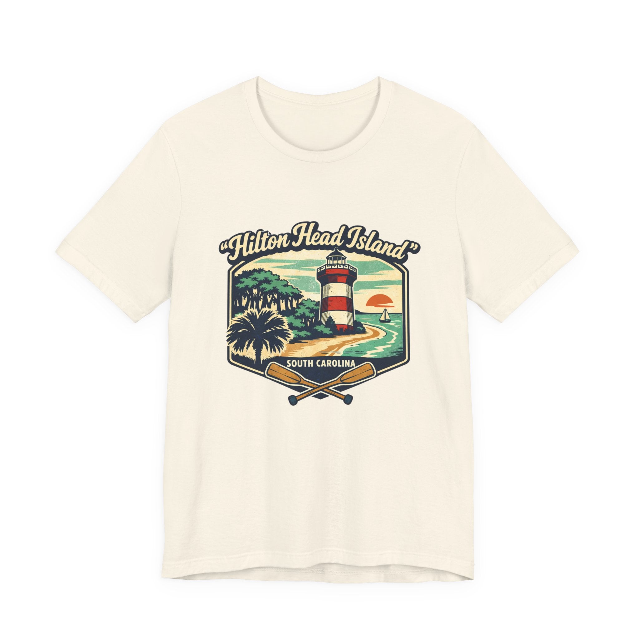 Hilton Head Island Lighthouse Tee — South Carolina Beach Vintage Graphic T-Shirt