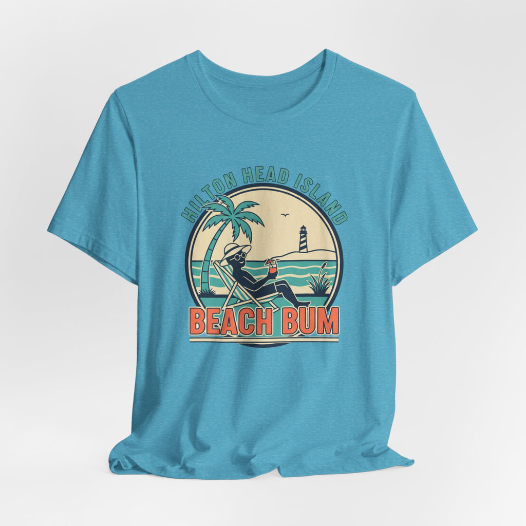 Beach Bum T‑Shirt — Hilton Head Island Vintage Surf Tee