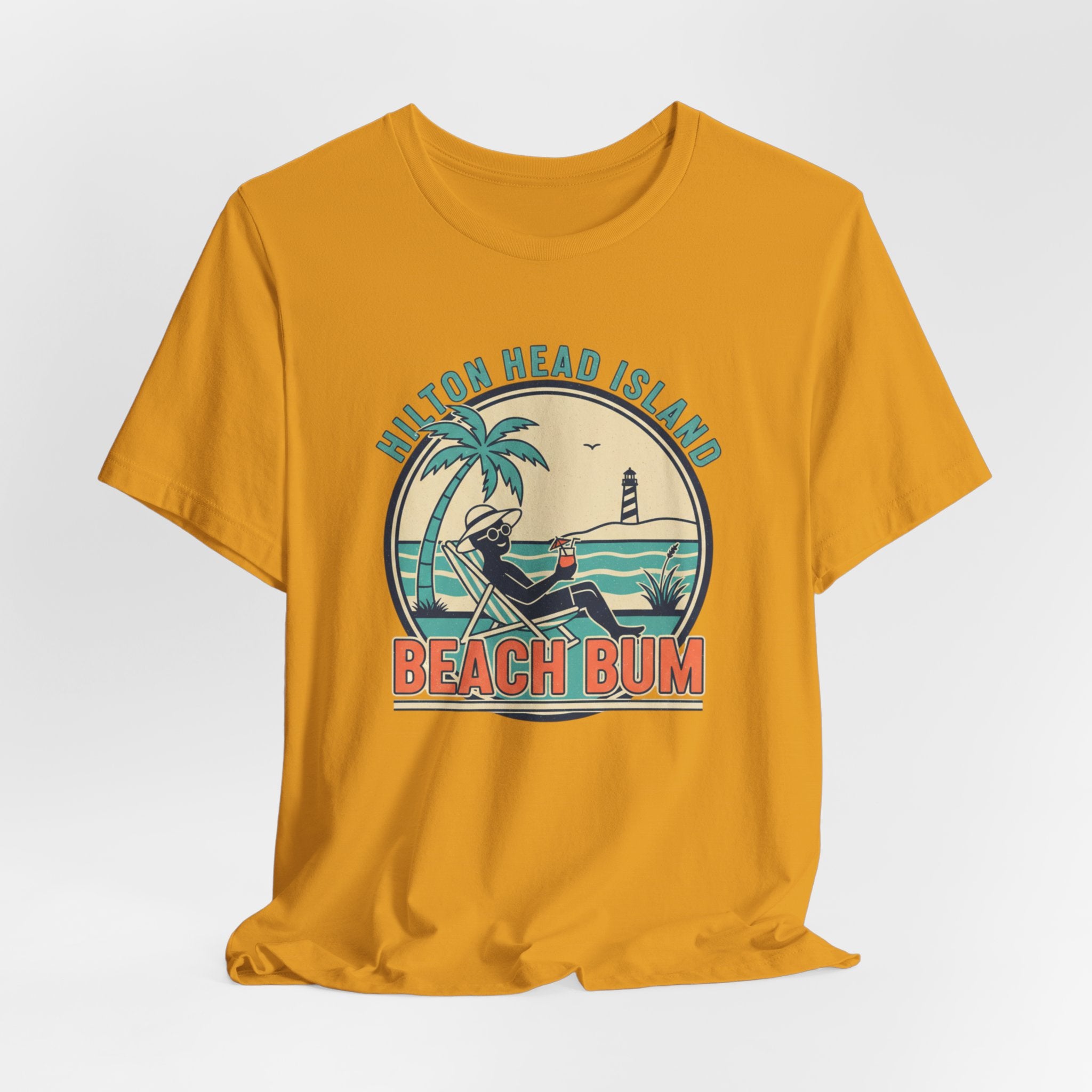 Beach Bum T‑Shirt — Hilton Head Island Vintage Surf Tee