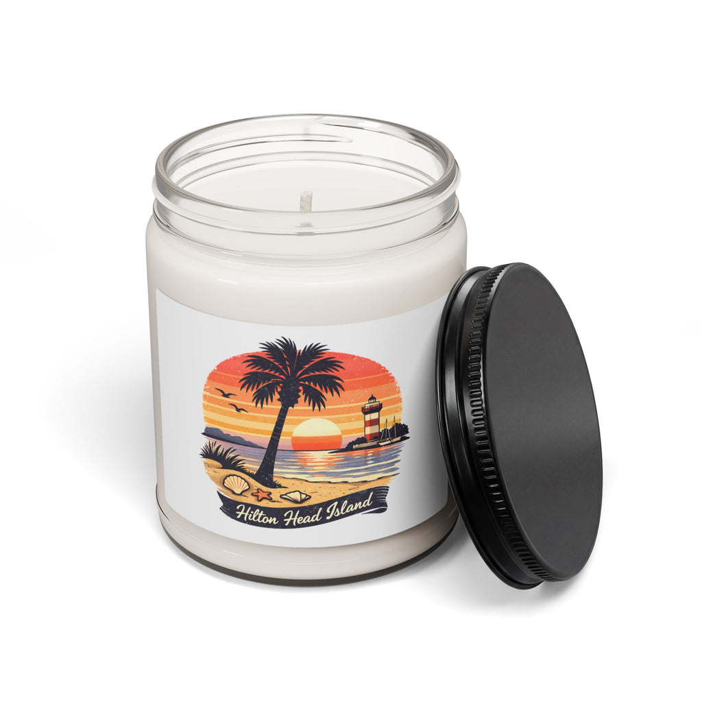 Hilton Head Island Soy Candle — Coastal Sunset Scented 9oz Jar