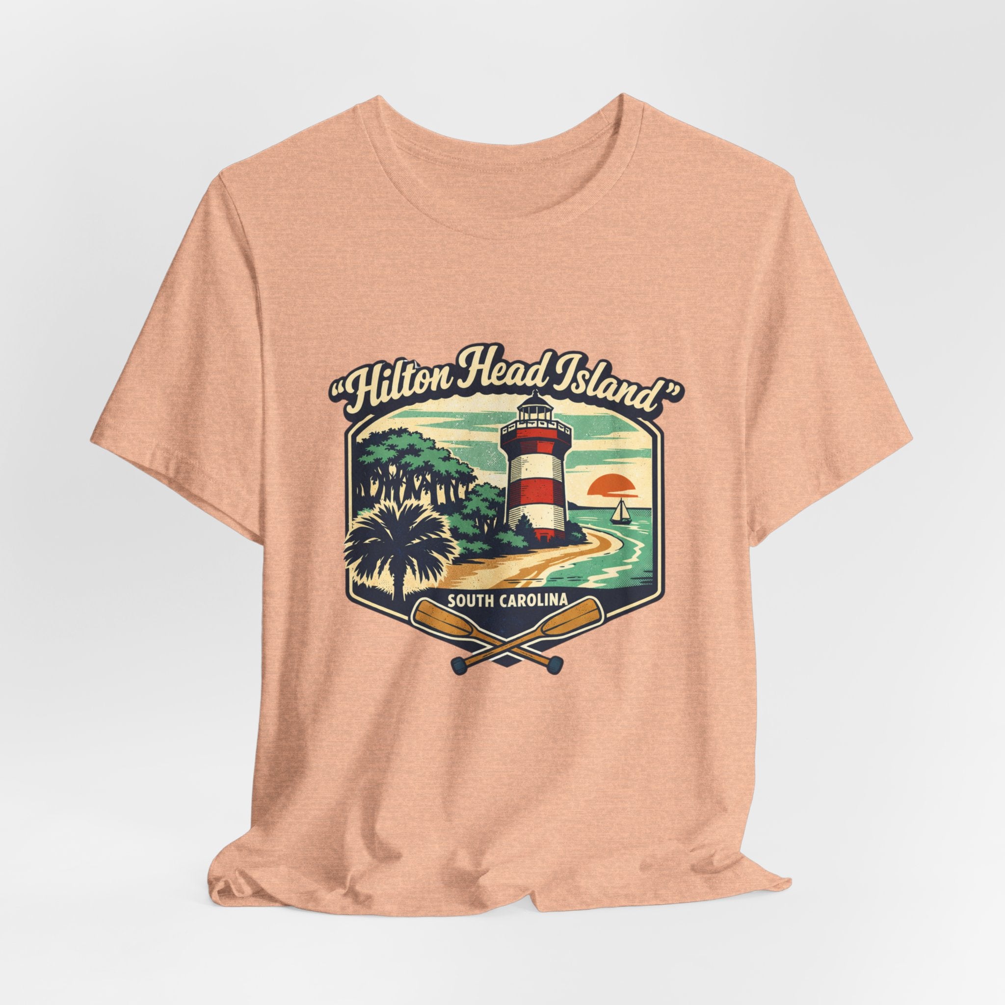 Hilton Head Island Lighthouse Tee — South Carolina Beach Vintage Graphic T-Shirt