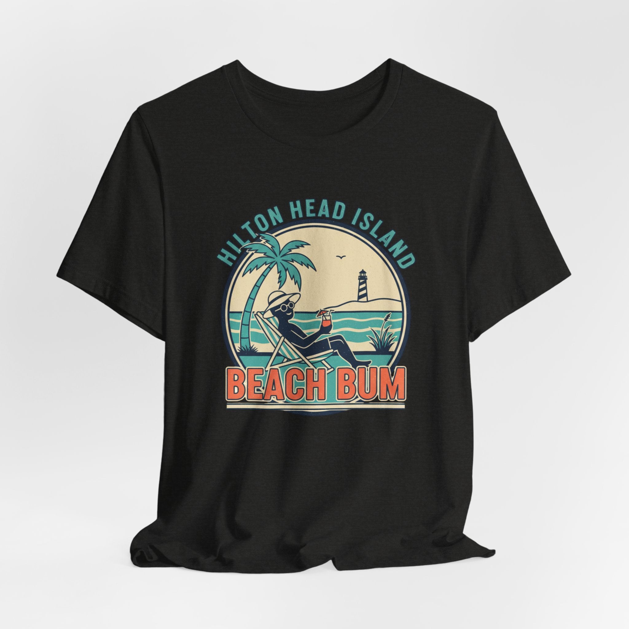 Beach Bum T‑Shirt — Hilton Head Island Vintage Surf Tee