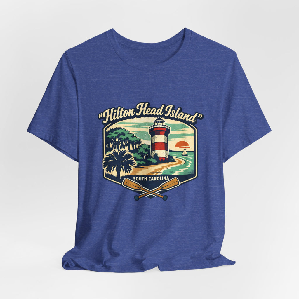 Hilton Head Island Lighthouse Tee — South Carolina Beach Vintage Graphic T-Shirt