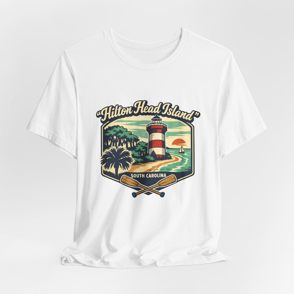 Hilton Head Island Lighthouse Tee — South Carolina Beach Vintage Graphic T-Shirt
