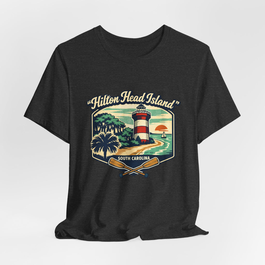 Hilton Head Island Lighthouse Tee — South Carolina Beach Vintage Graphic T-Shirt