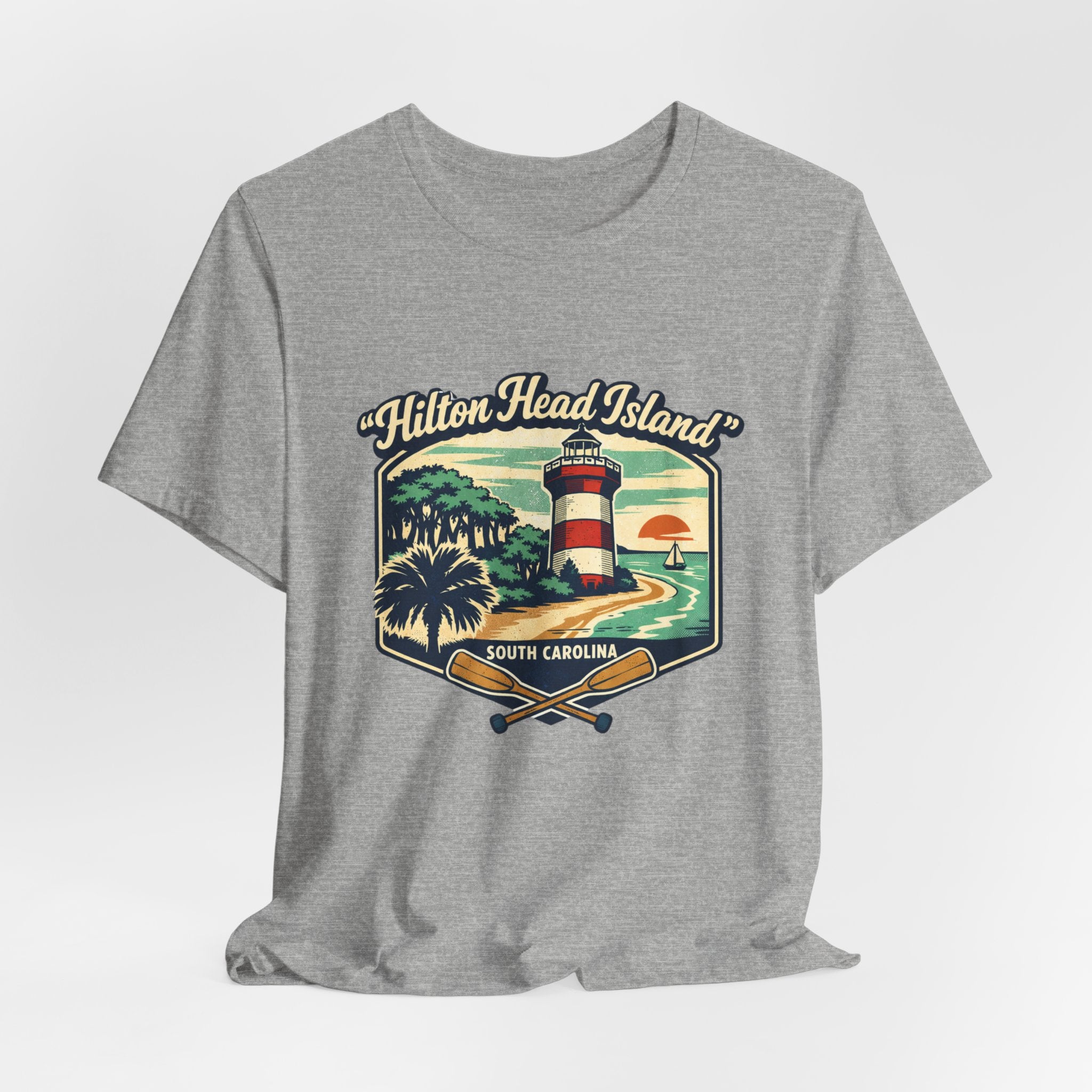 Hilton Head Island Lighthouse Tee — South Carolina Beach Vintage Graphic T-Shirt