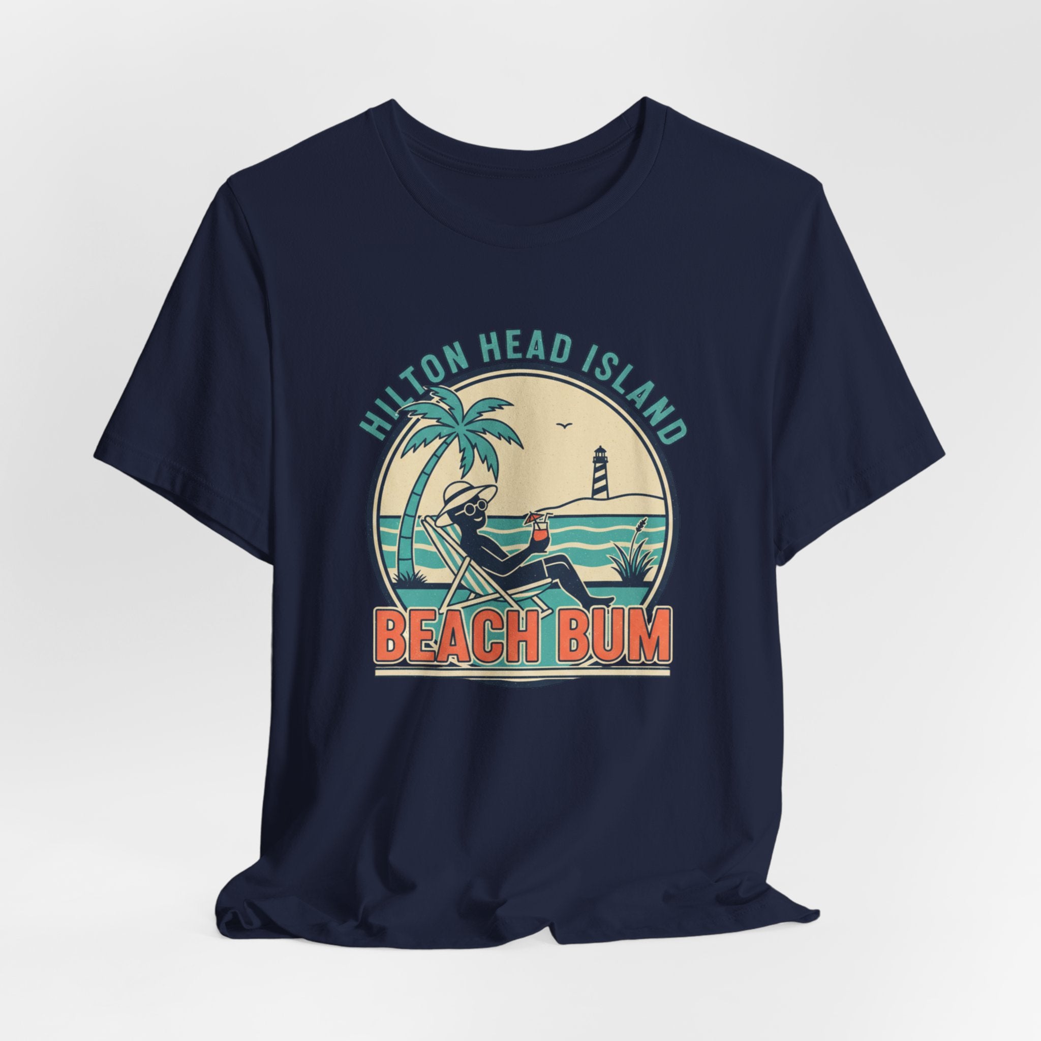 Beach Bum T‑Shirt — Hilton Head Island Vintage Surf Tee