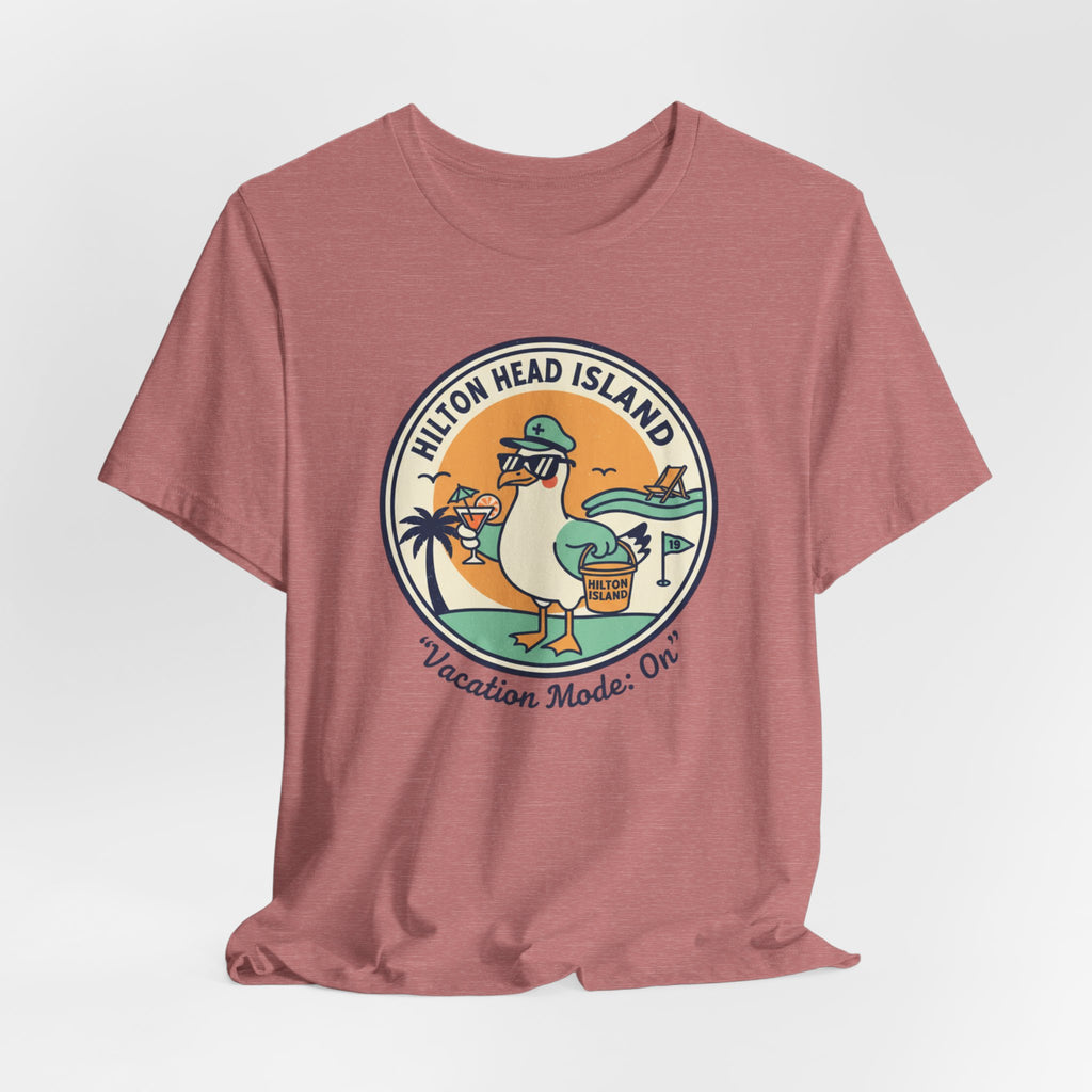 Hilton Head Island Vacation Tee — "Vacation Mode: On" Graphic T-Shirt