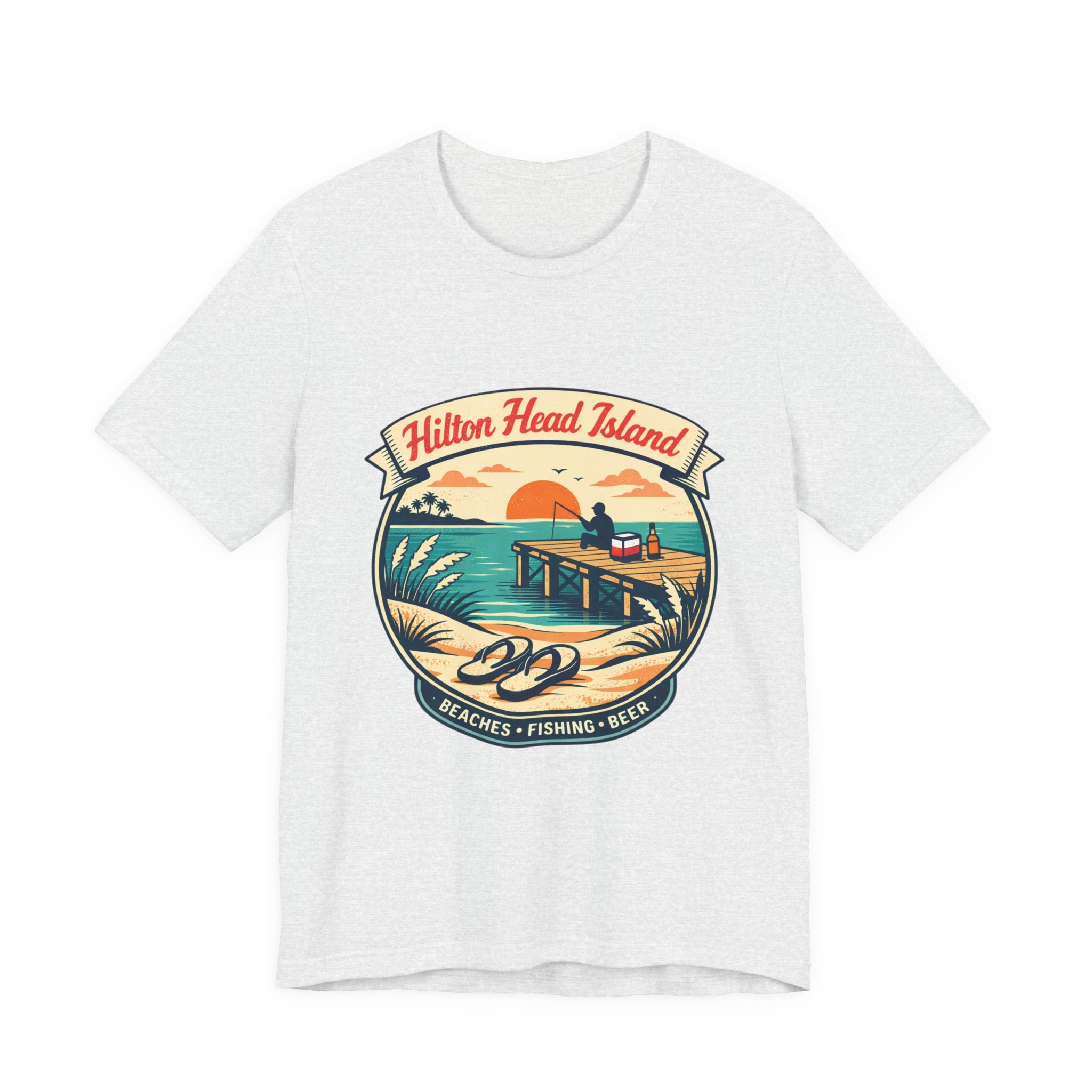 Hilton Head Island Vintage Beach Tee — Beaches • Fishing • Beer