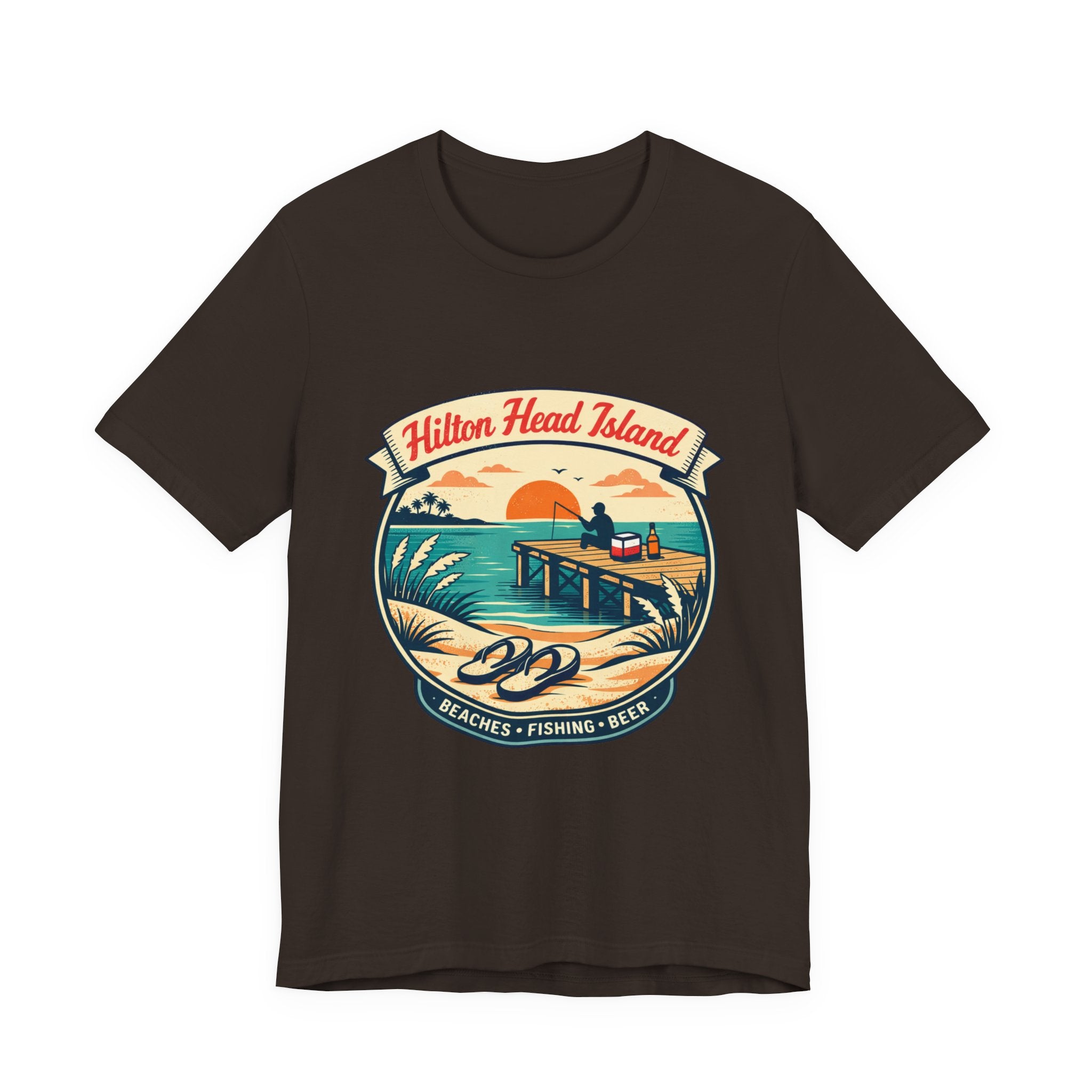 Hilton Head Island Vintage Beach Tee — Beaches • Fishing • Beer
