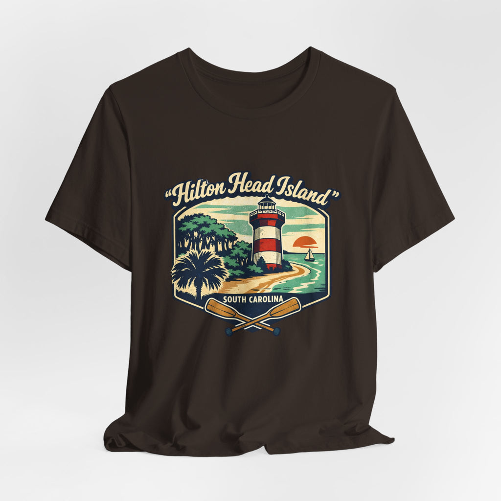 Hilton Head Island Lighthouse Tee — South Carolina Beach Vintage Graphic T-Shirt