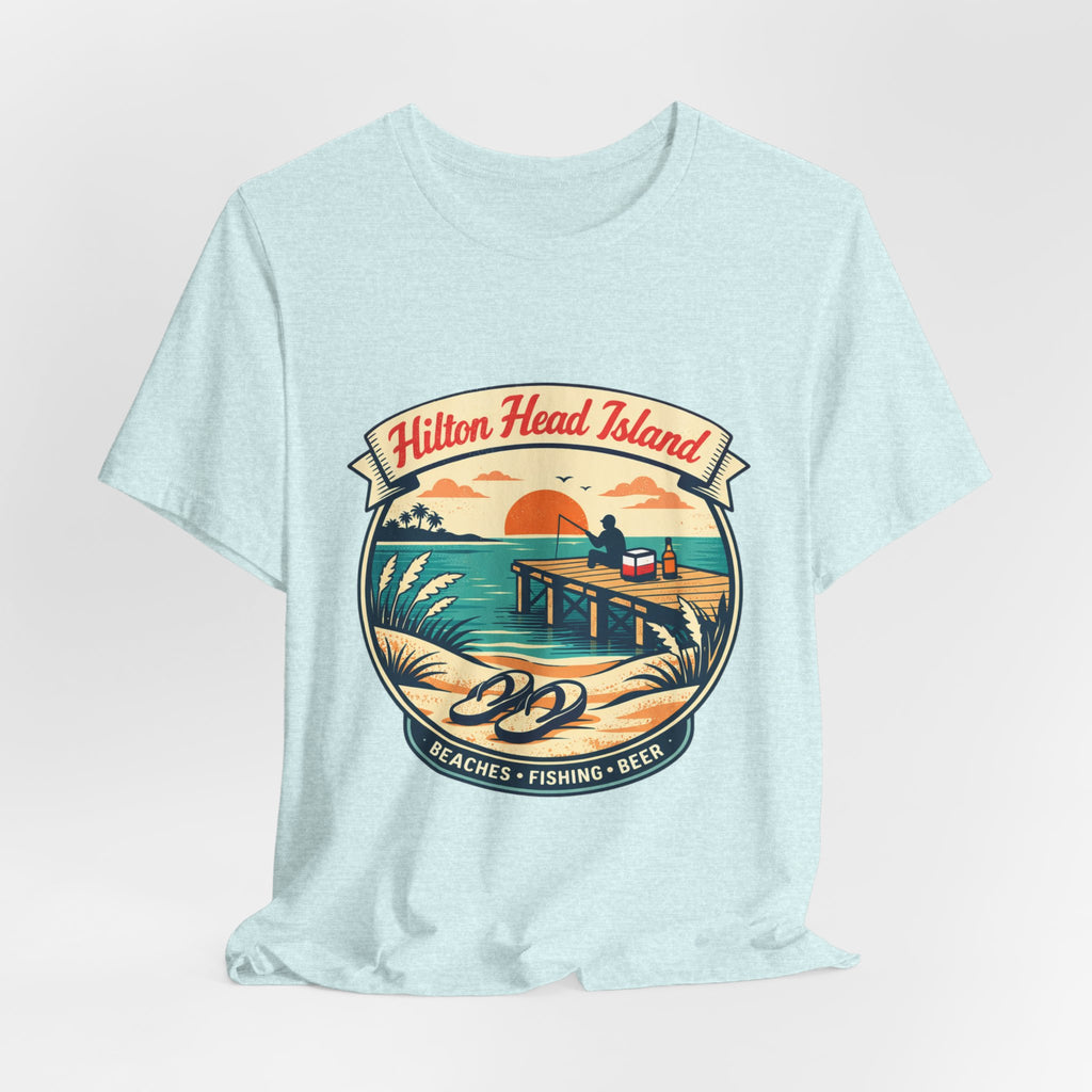 Hilton Head Island Vintage Beach Tee — Beaches • Fishing • Beer