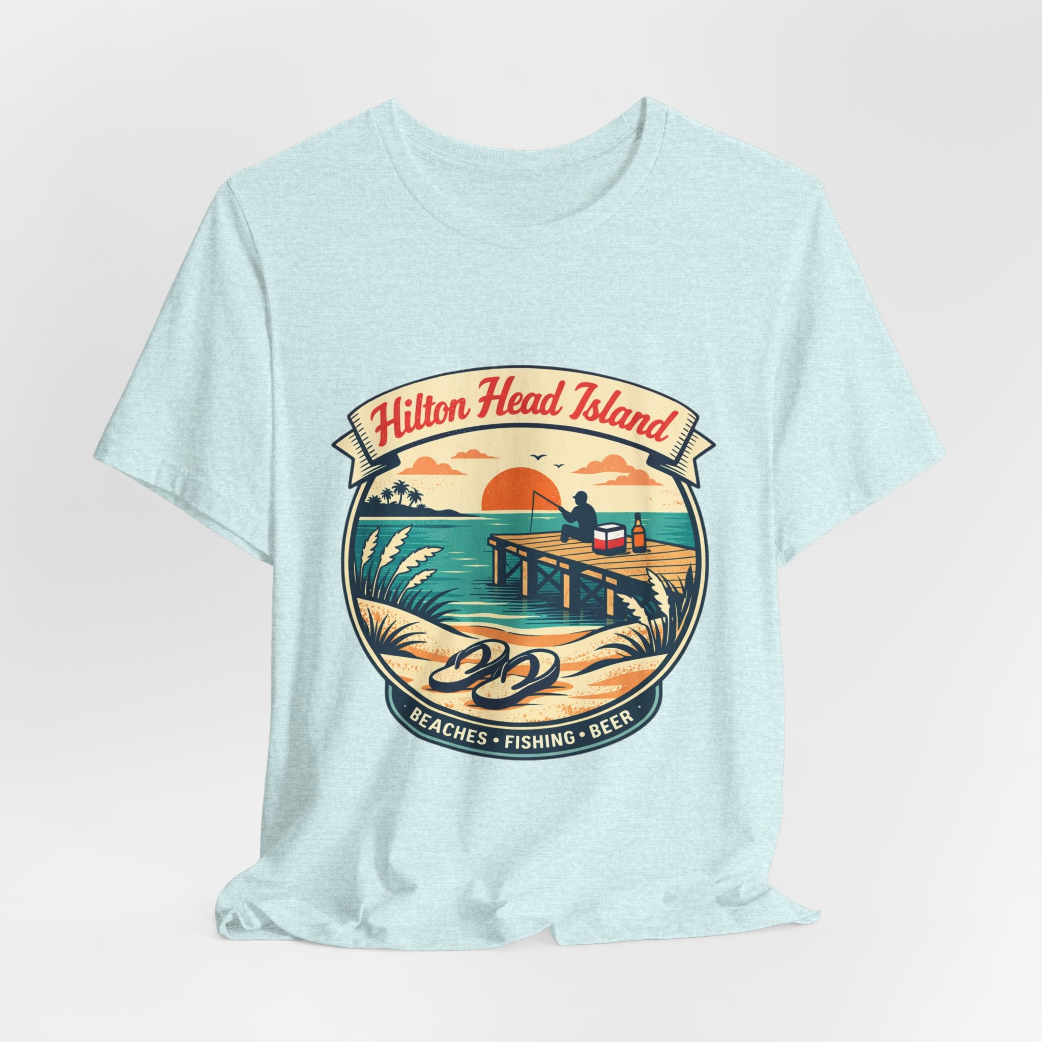Hilton Head Island Vintage Beach Tee — Beaches • Fishing • Beer