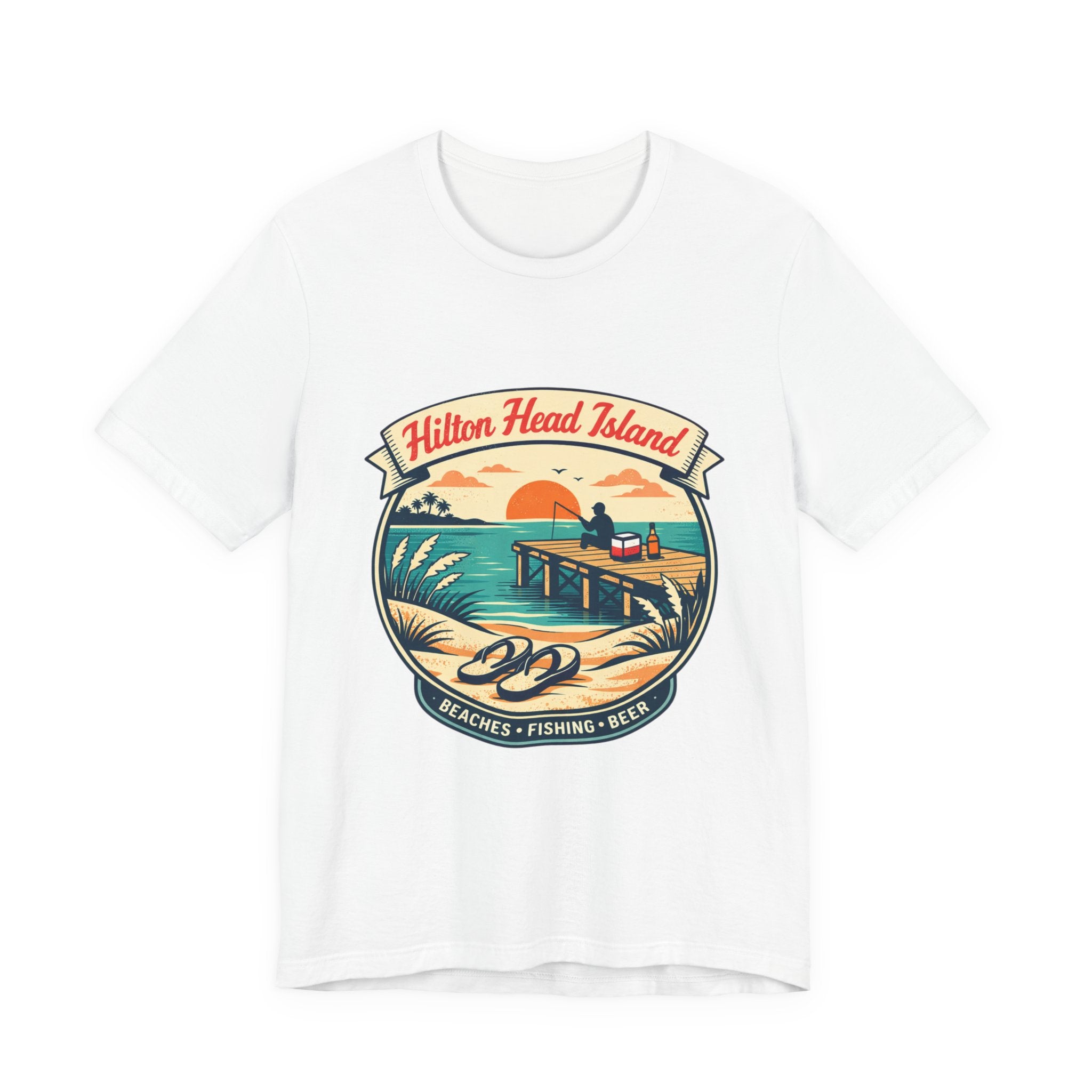 Hilton Head Island Vintage Beach Tee — Beaches • Fishing • Beer