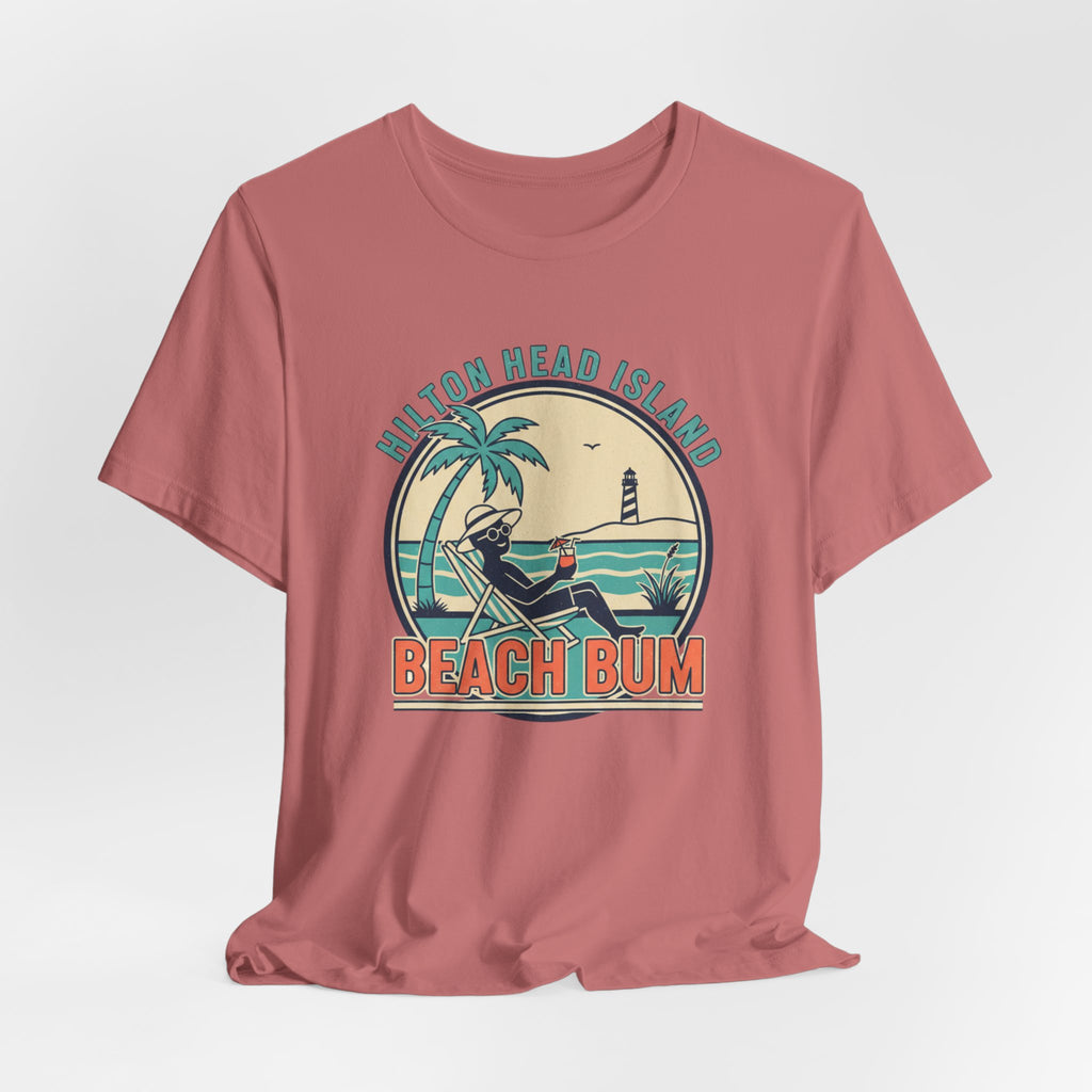 Beach Bum T‑Shirt — Hilton Head Island Vintage Surf Tee