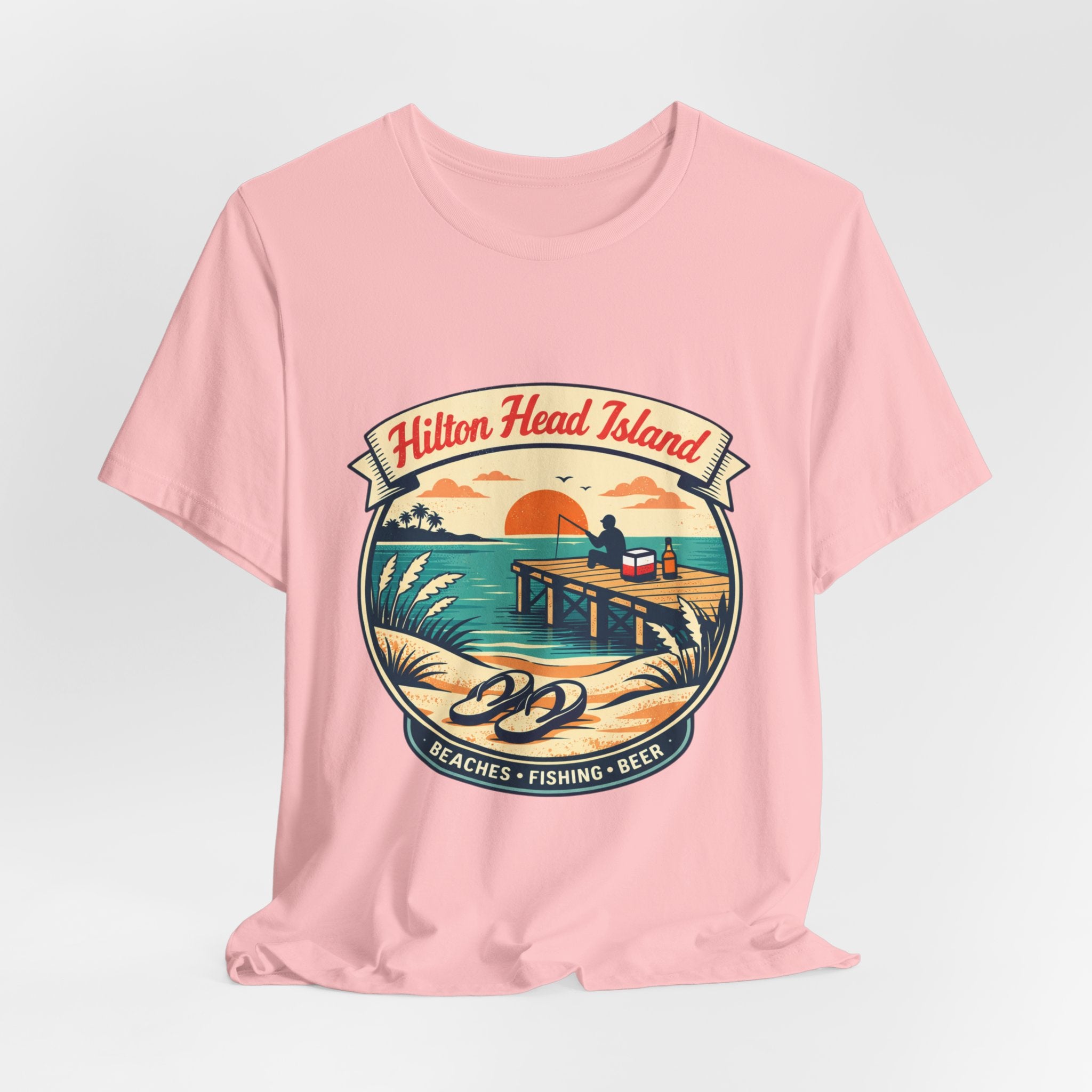 Hilton Head Island Vintage Beach Tee — Beaches • Fishing • Beer