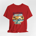 Beach Mode Activated T-Shirt — Tropical Sunset Palm Tree Vacation Tee