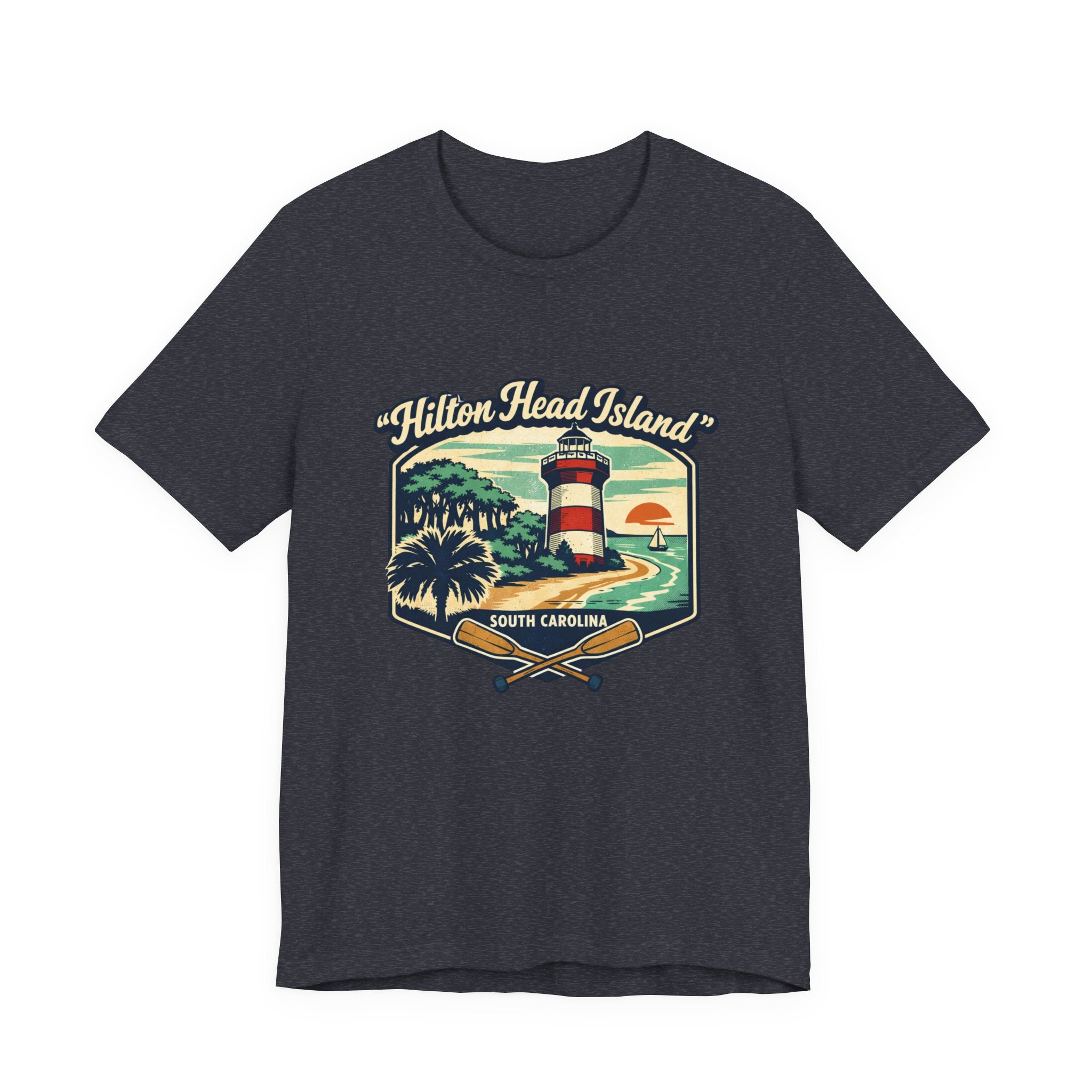Hilton Head Island Lighthouse Tee — South Carolina Beach Vintage Graphic T-Shirt