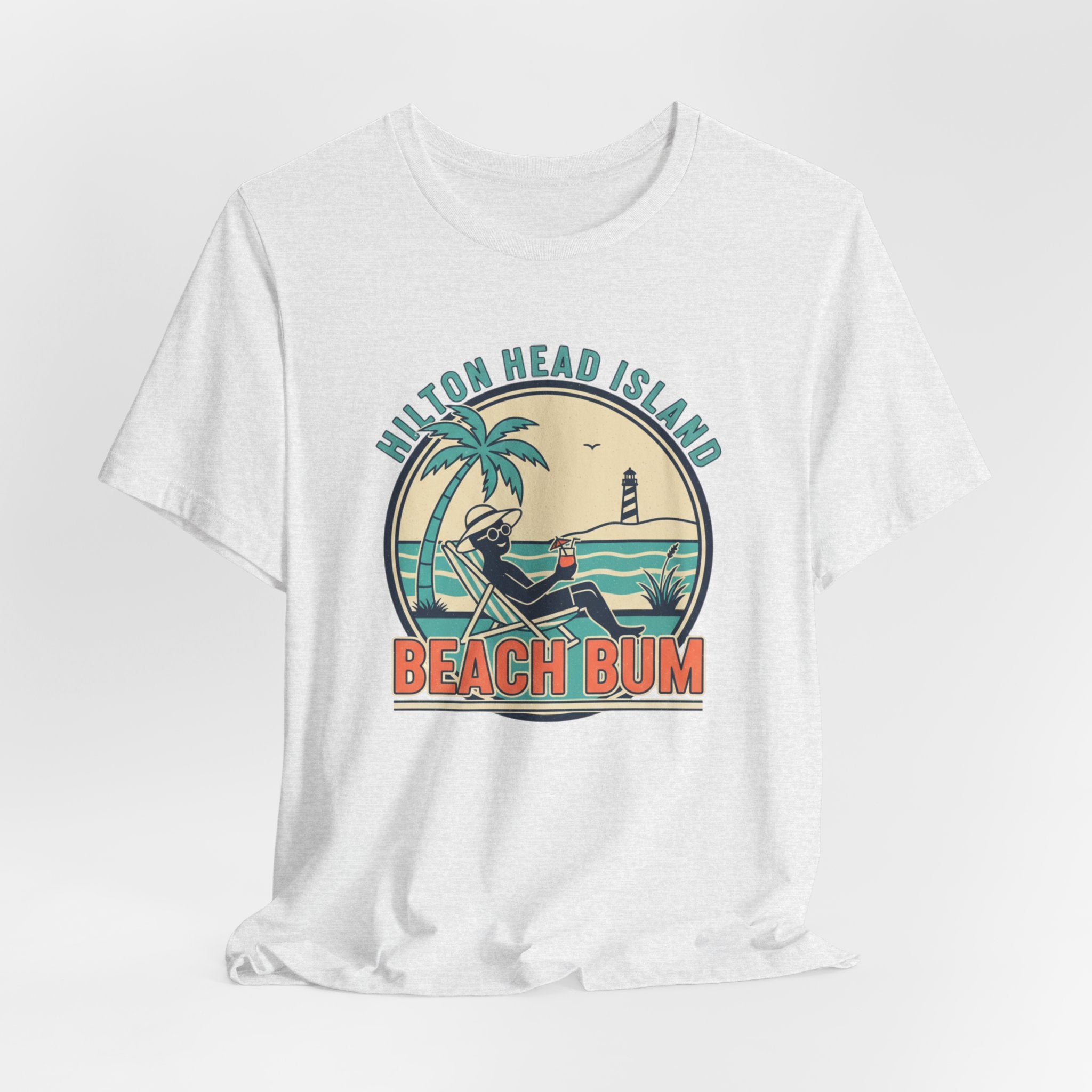 Beach Bum T‑Shirt — Hilton Head Island Vintage Surf Tee