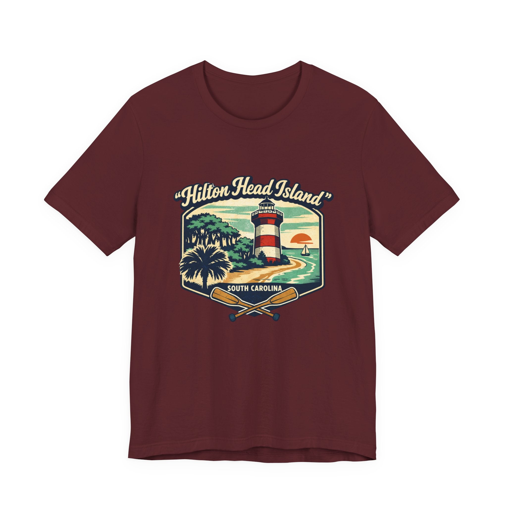Hilton Head Island Lighthouse Tee — South Carolina Beach Vintage Graphic T-Shirt