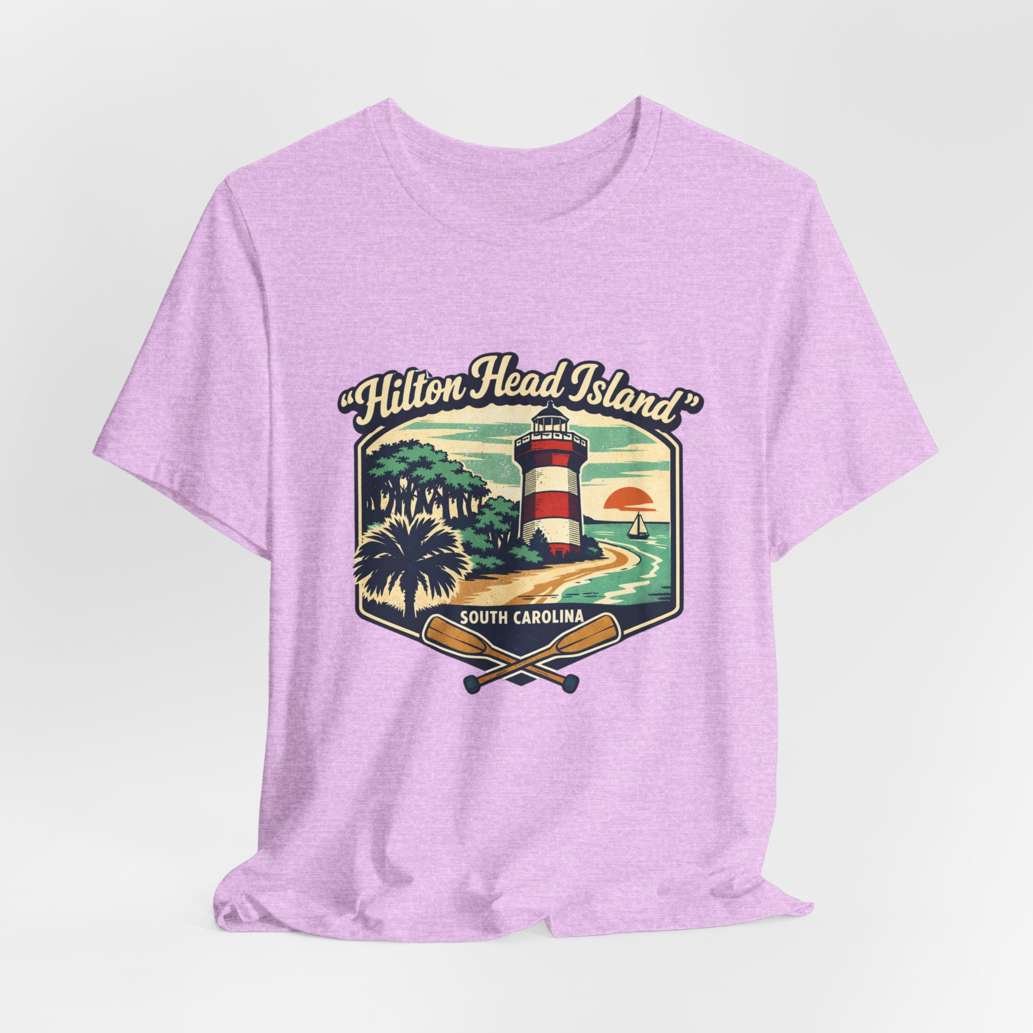 Hilton Head Island Lighthouse Tee — South Carolina Beach Vintage Graphic T-Shirt