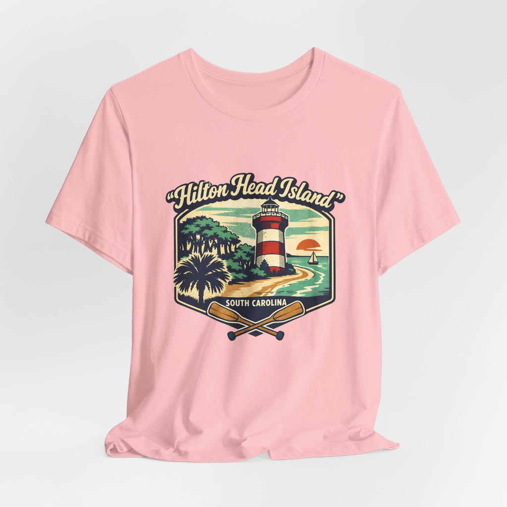 Hilton Head Island Lighthouse Tee — South Carolina Beach Vintage Graphic T-Shirt