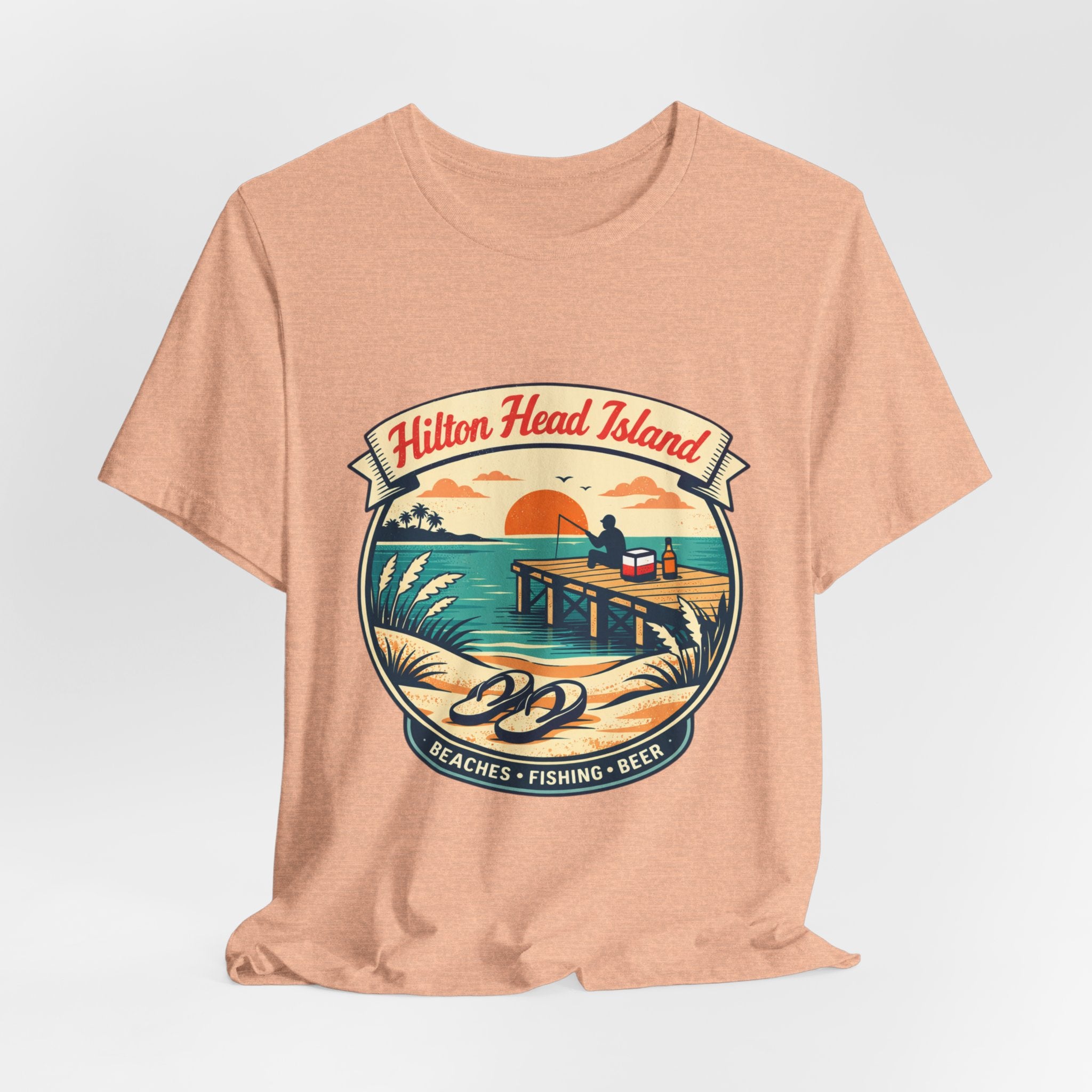 Hilton Head Island Vintage Beach Tee — Beaches • Fishing • Beer