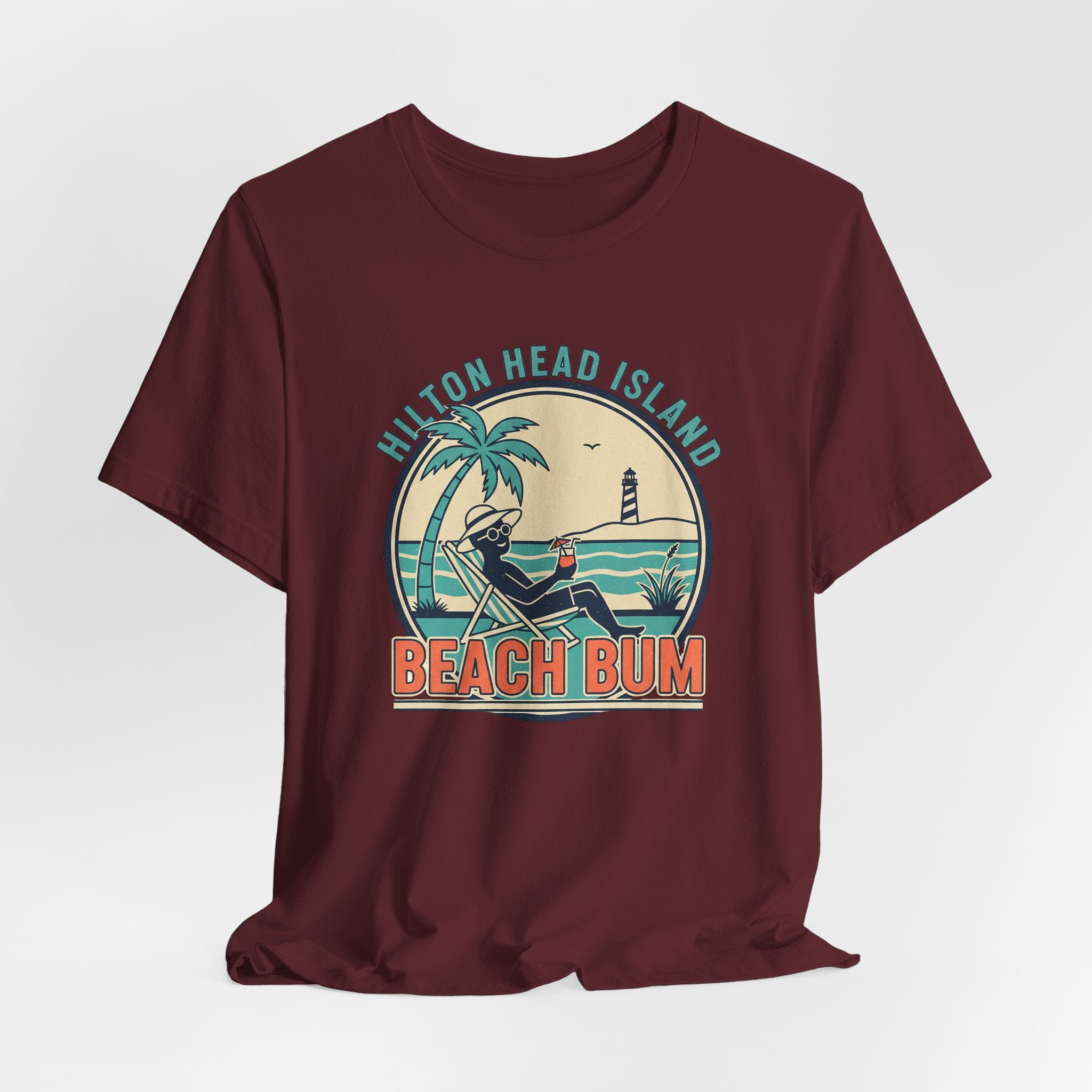 Beach Bum T‑Shirt — Hilton Head Island Vintage Surf Tee