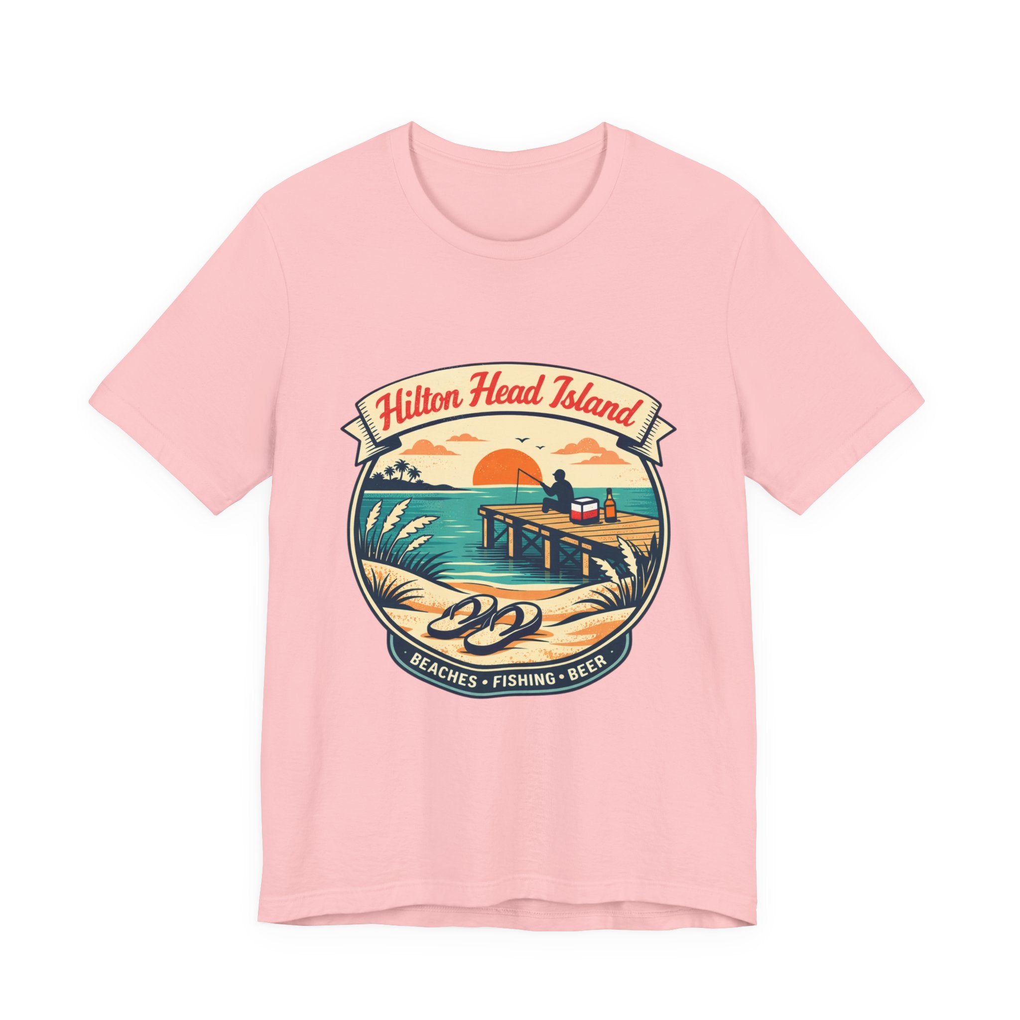 Hilton Head Island Vintage Beach Tee — Beaches • Fishing • Beer