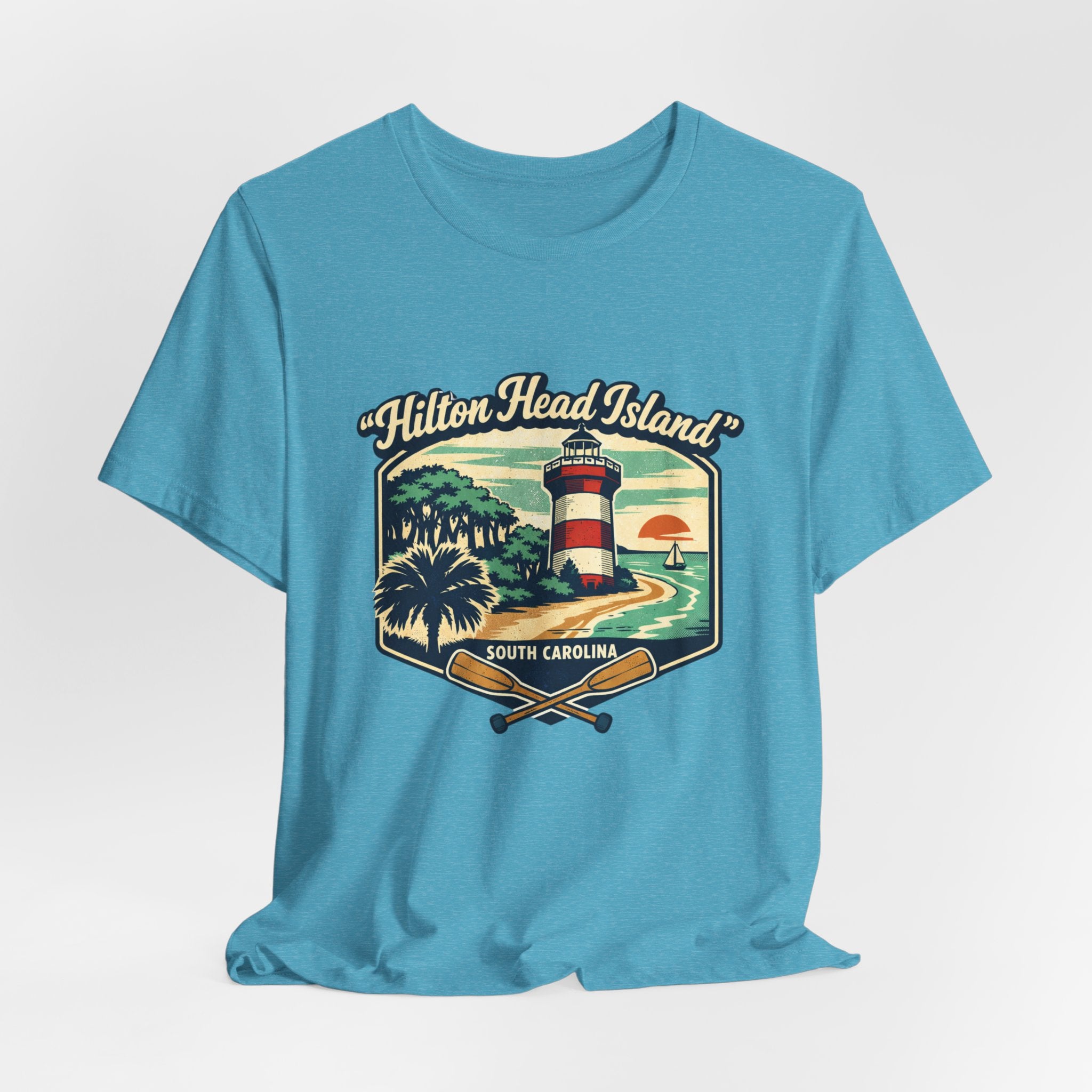 Hilton Head Island Lighthouse Tee — South Carolina Beach Vintage Graphic T-Shirt