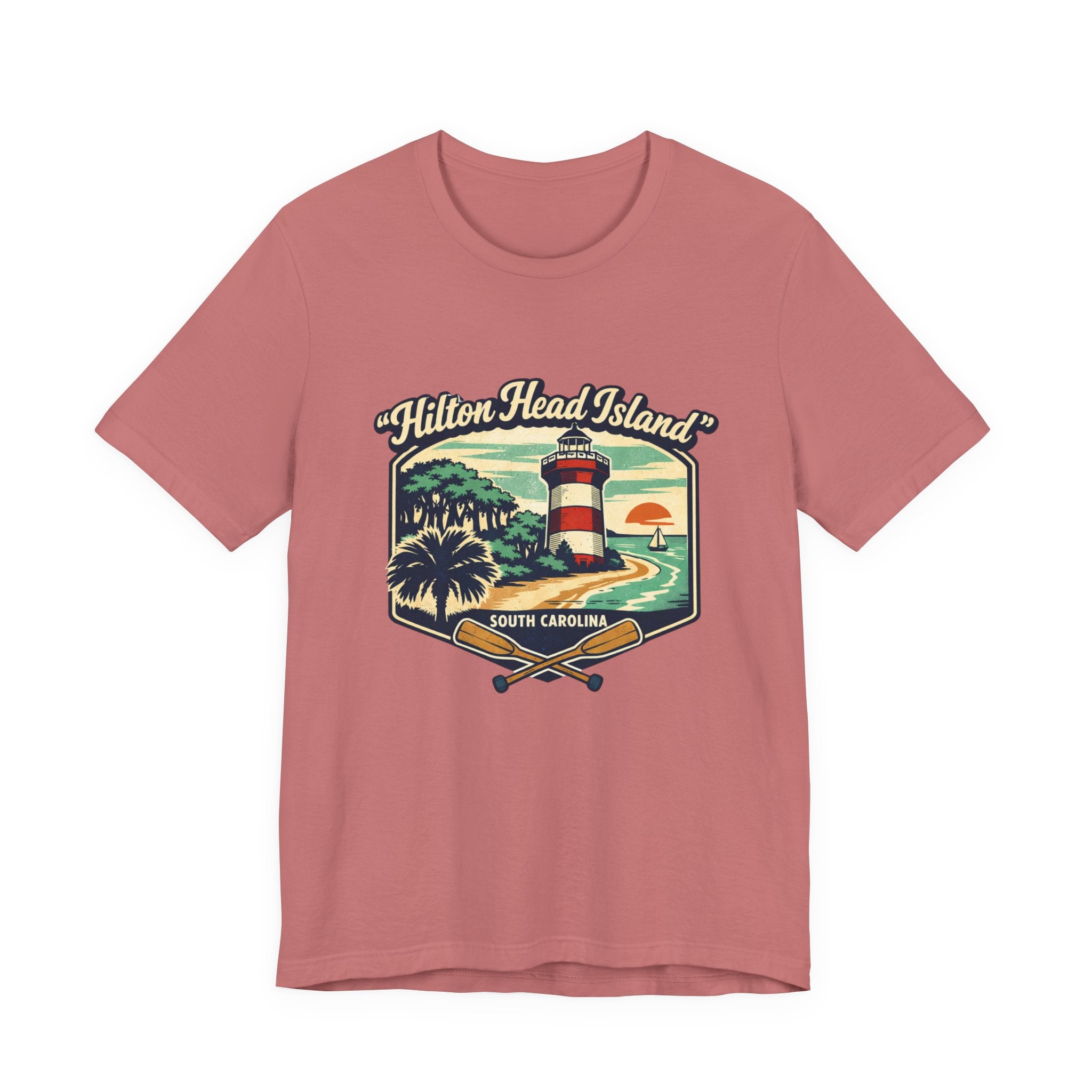 Hilton Head Island Lighthouse Tee — South Carolina Beach Vintage Graphic T-Shirt
